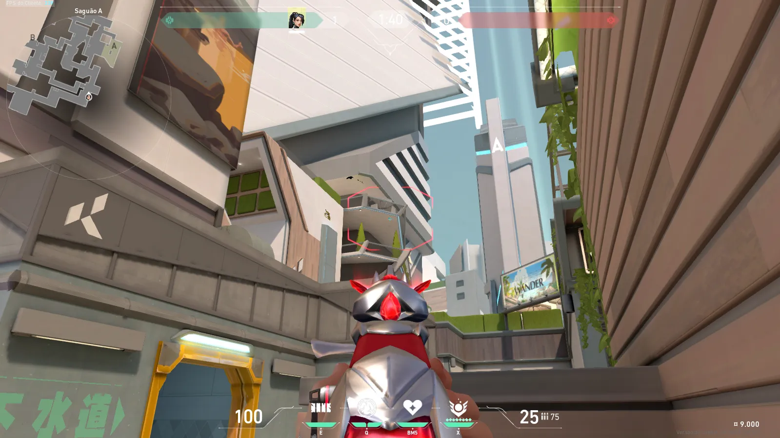 Sage Slow Orb on Split Attack Site A — step 2 of 4: Aim — line up the shot