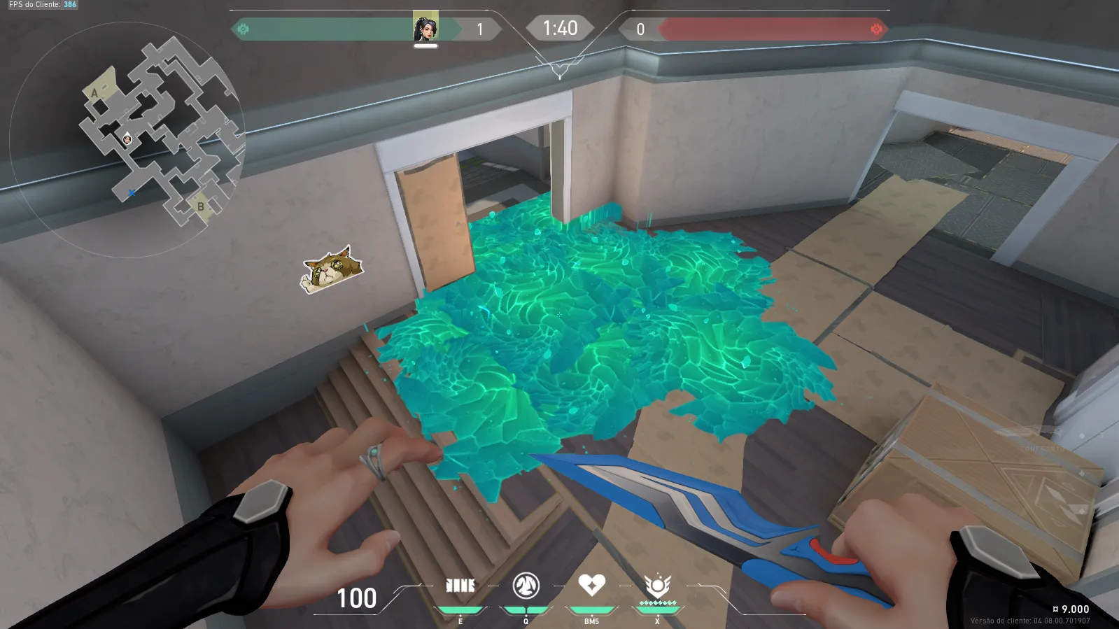 Sage Slow Orb on Split Attack Site A — step 3 of 4: Aim — line up the shot