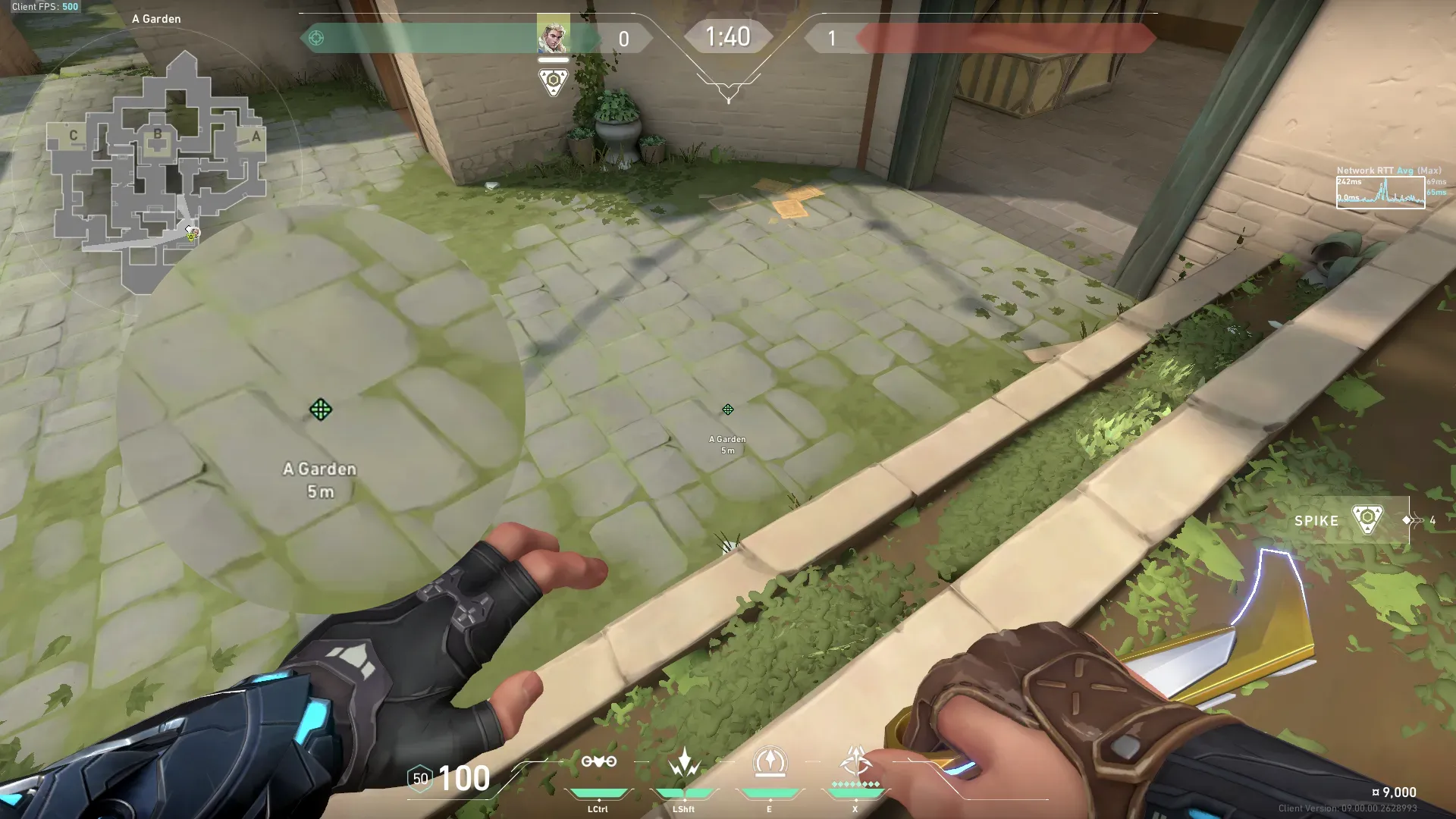 Sova Recon Bolt on Haven Attack Site A — step 1 of 4: Position — where to stand