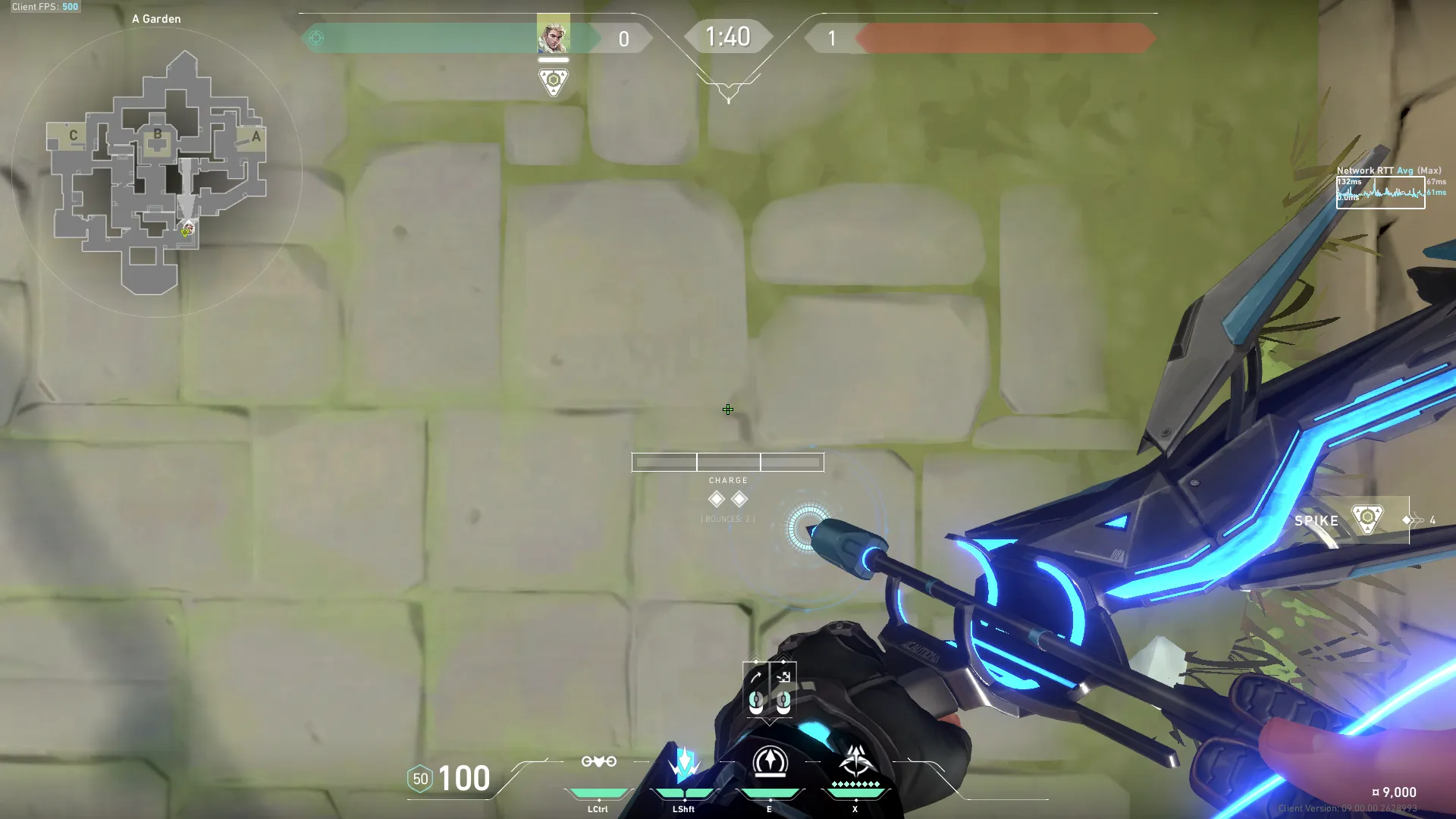 Sova Recon Bolt on Haven Attack Site A — step 2 of 4: Aim — line up the shot