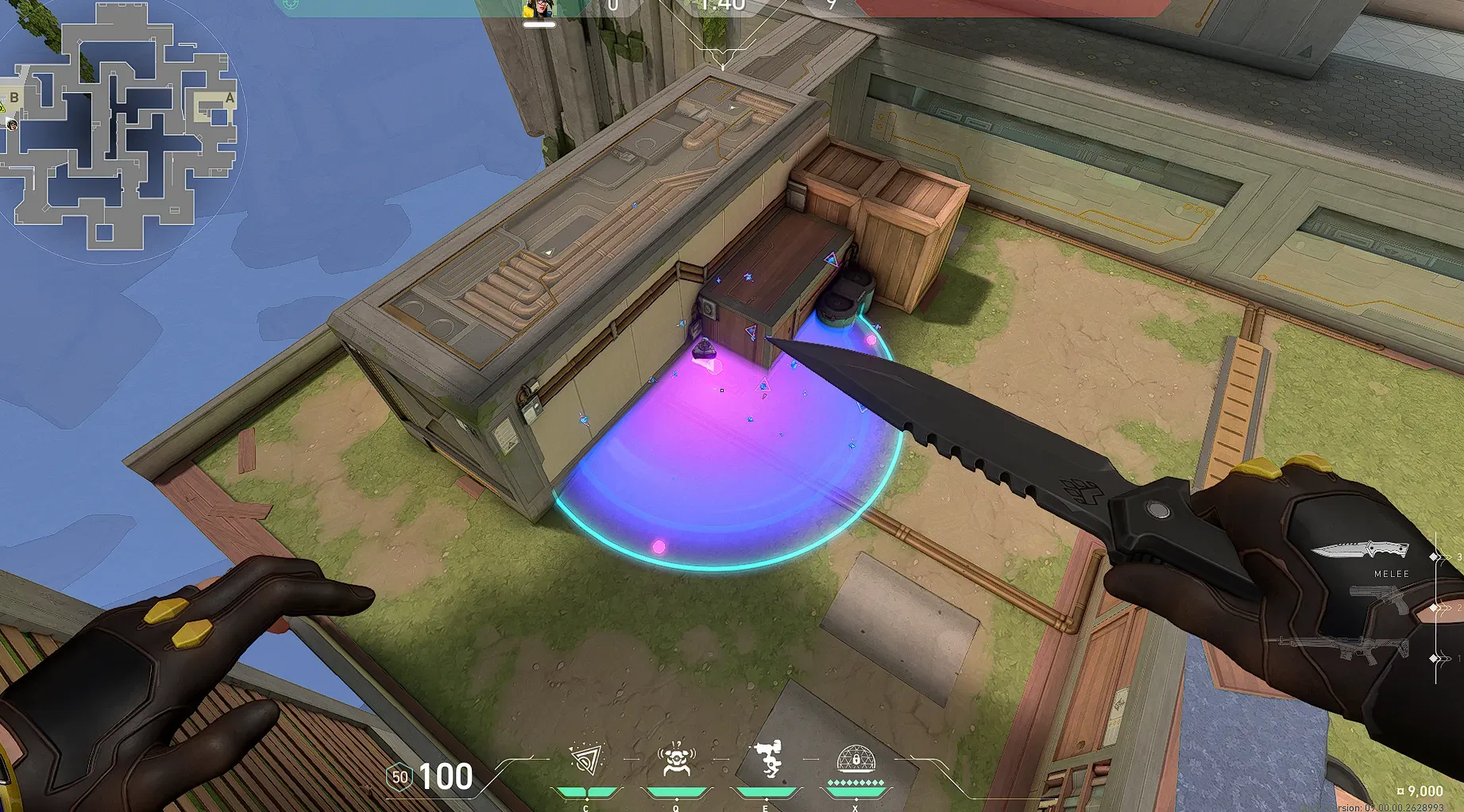 Gekko Mosh Pit on Abyss Attack Site B — step 4 of 7: Aim — line up the shot