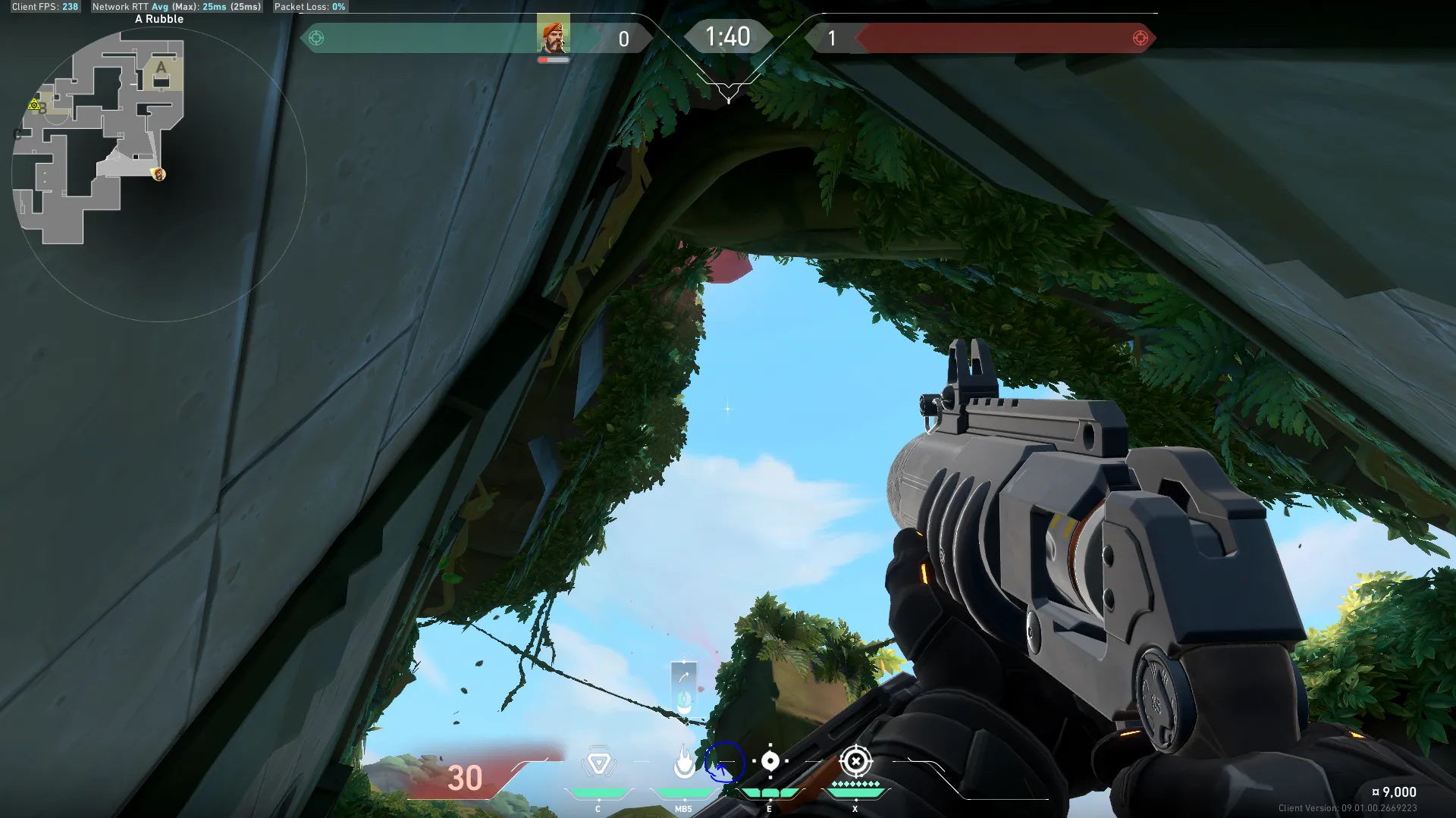 Brimstone Incendiary on Lotus Attack Site B — step 3 of 4: Aim — line up the shot