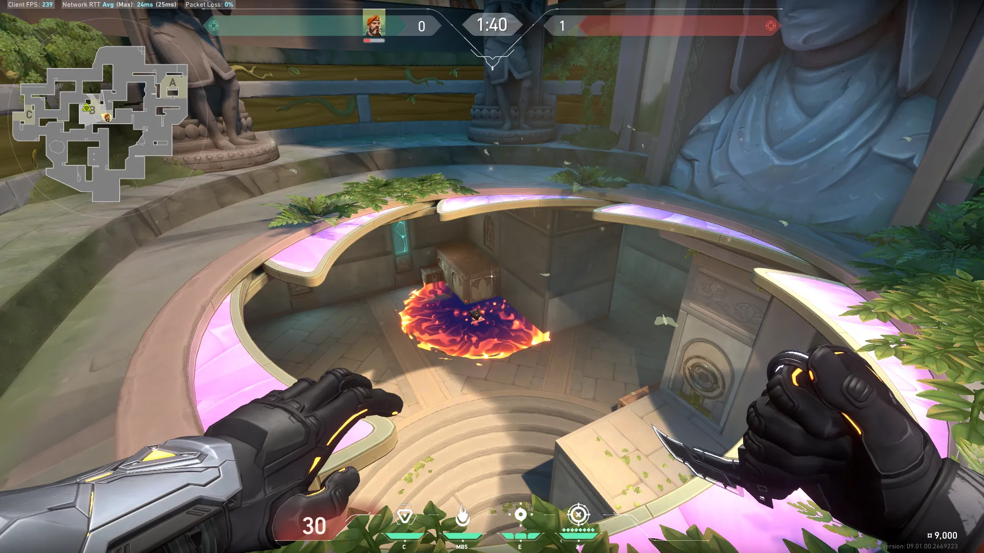 Brimstone Incendiary on Lotus Attack Site B — step 4 of 4: Result