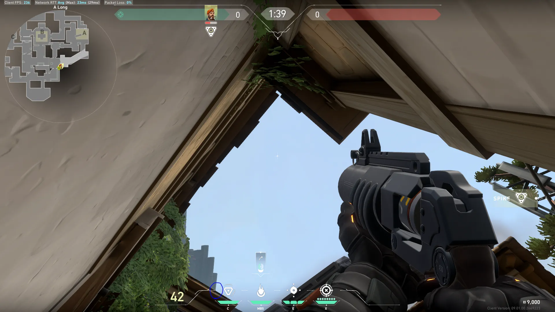 Brimstone Incendiary on Haven Attack Site A — step 2 of 4: Aim — line up the shot