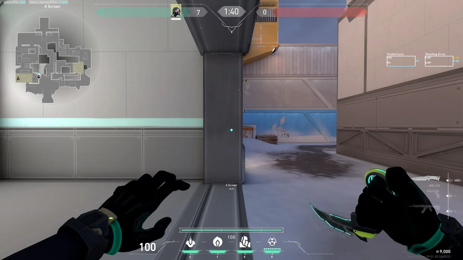 Viper Poison Cloud on Icebox Defense Site A — step 1 of 9: Position — where to stand