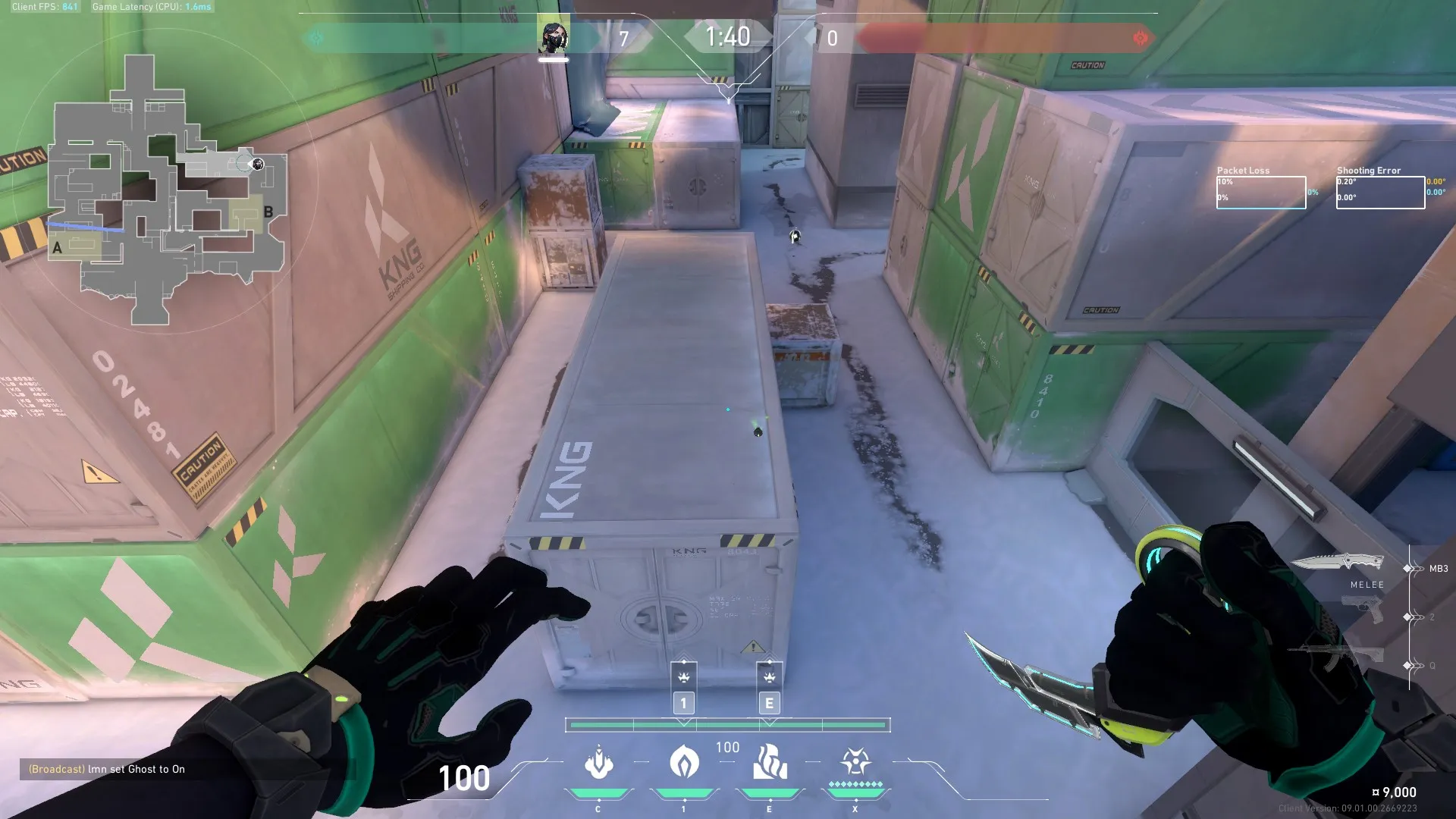 Viper Poison Cloud on Icebox Defense Site A — step 8 of 9: Aim — line up the shot