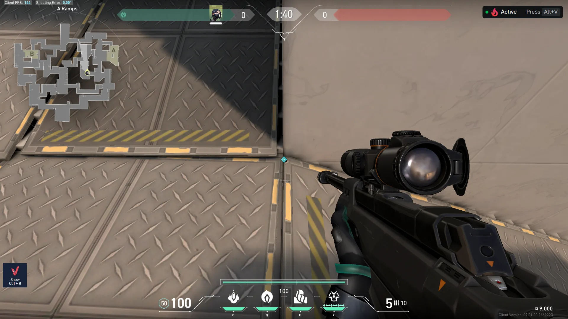 Viper Poison Cloud on Split Attack Site A — step 1 of 4: Position — where to stand