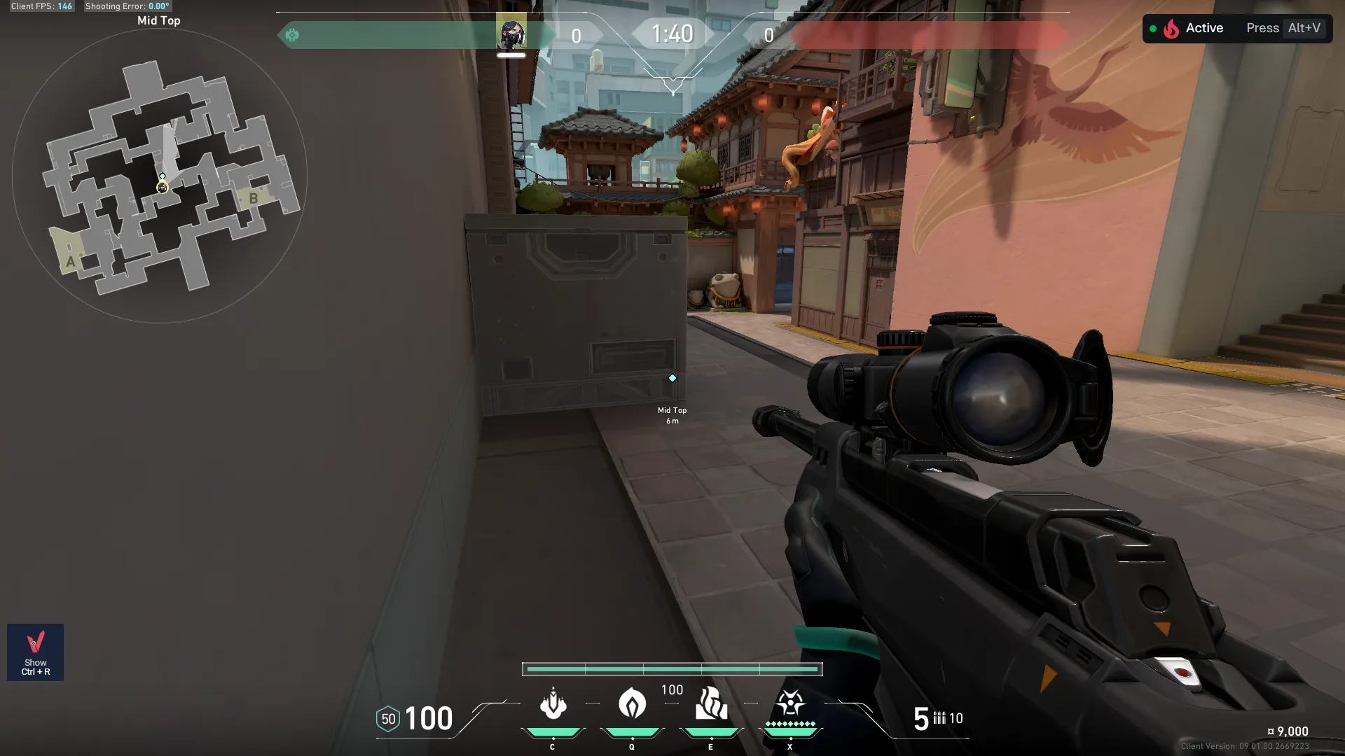 Viper Poison Cloud on Split Defense Mid — step 2 of 4: Aim — line up the shot