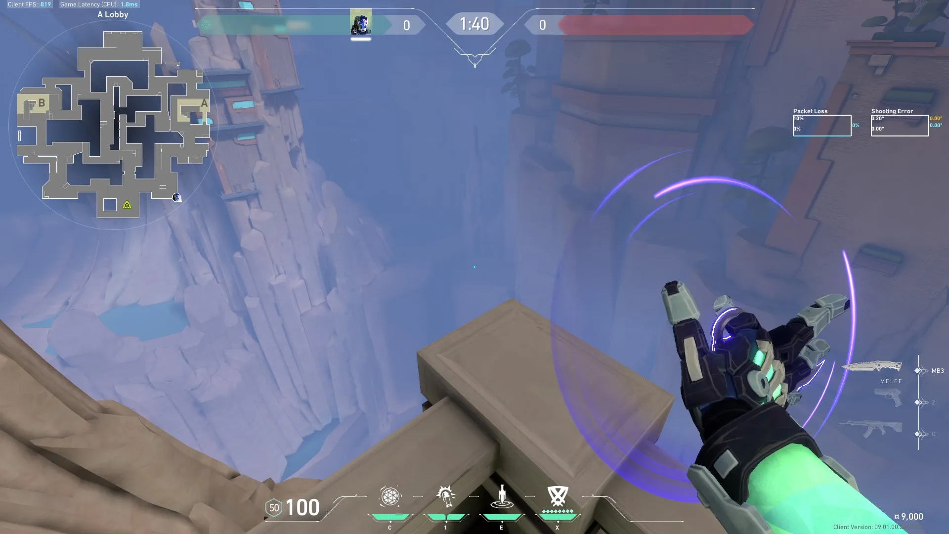 KAY/O Zero_Point on Abyss Attack Site A — step 2 of 5: Aim — line up the shot