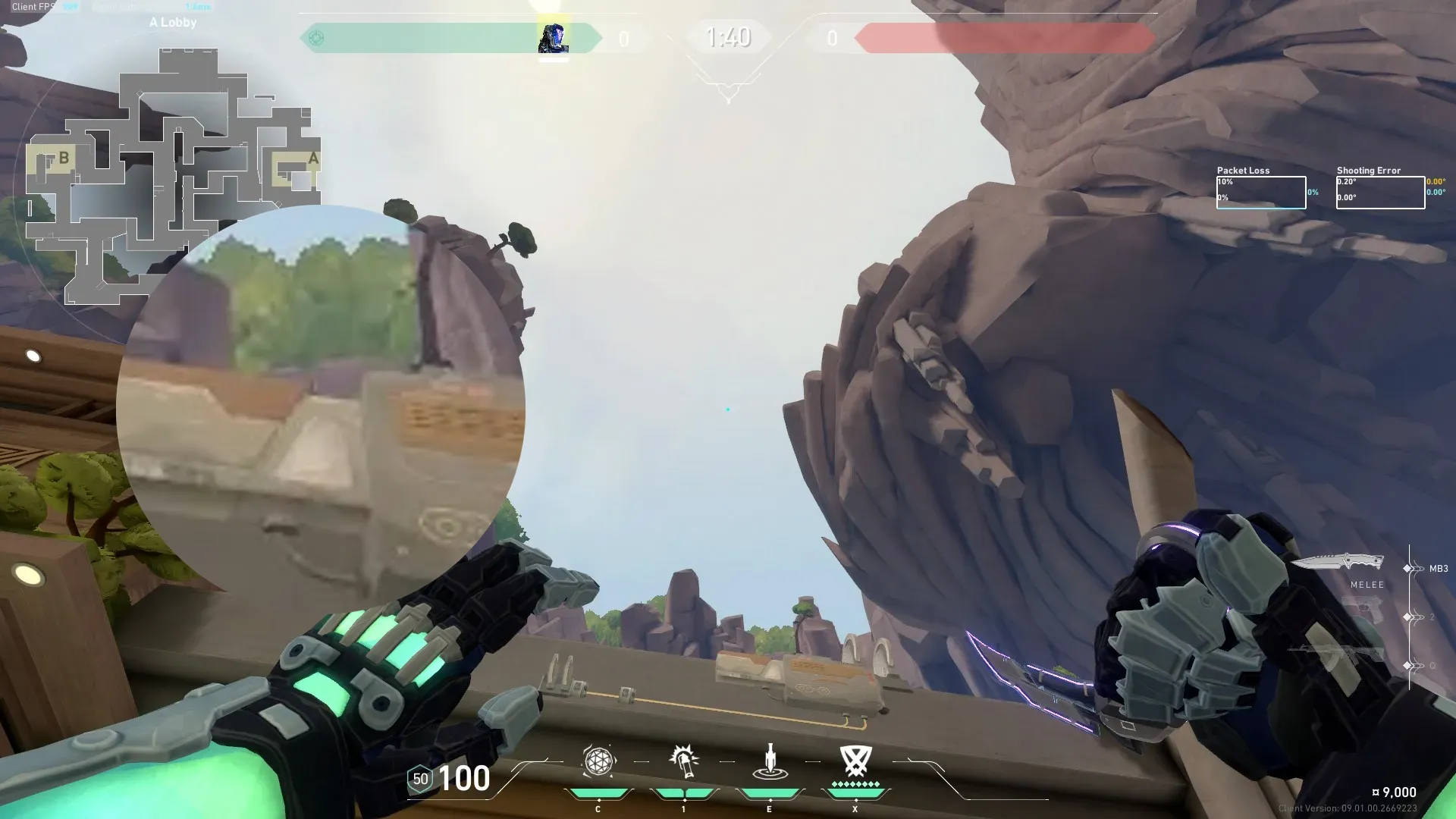 KAY/O Zero_Point on Abyss Attack Site A — step 3 of 5: Aim — line up the shot
