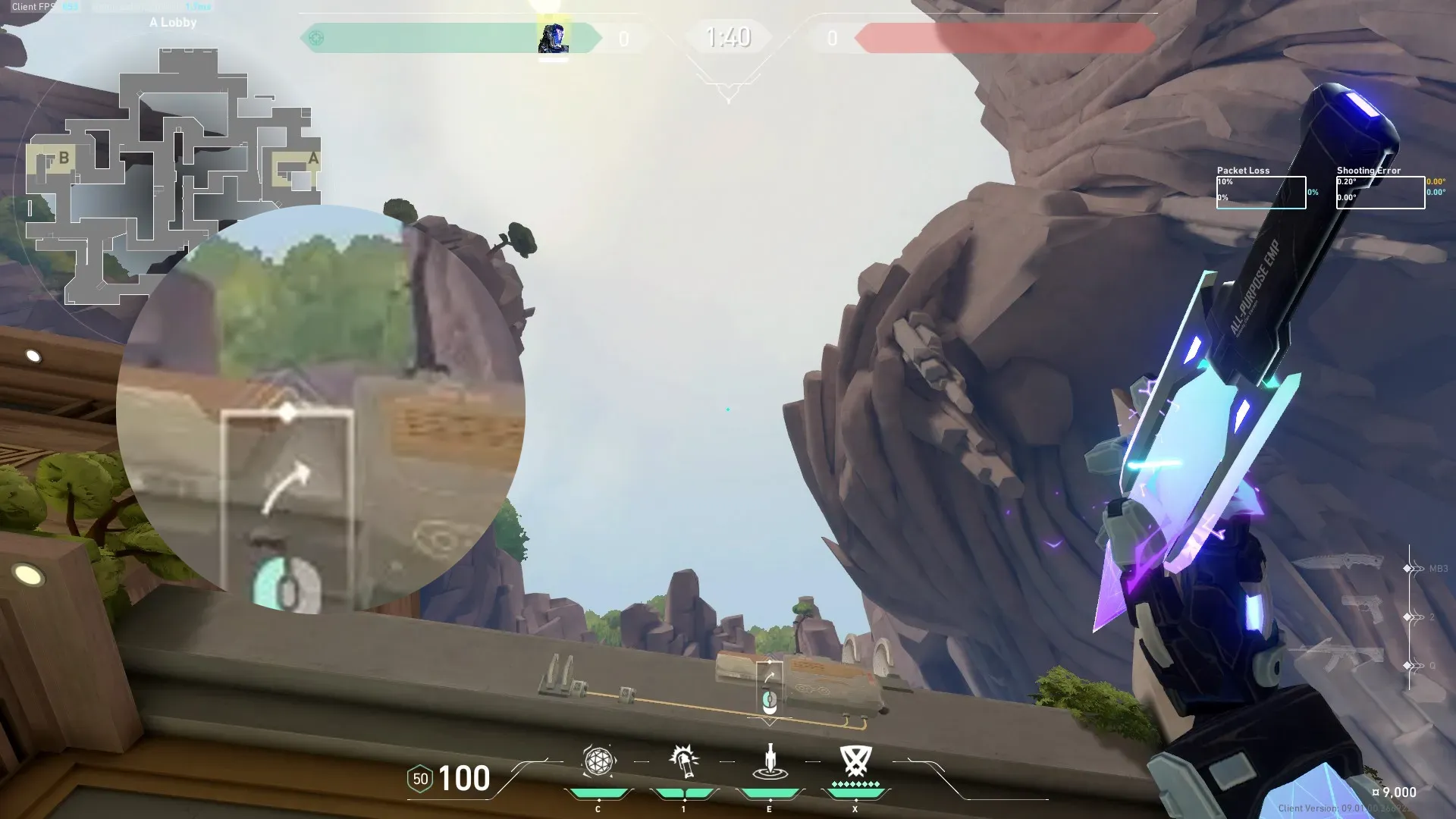 KAY/O Zero_Point on Abyss Attack Site A — step 4 of 5: Aim — line up the shot