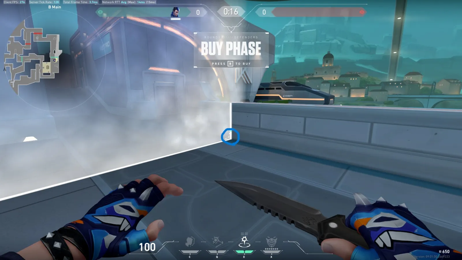 Yoru Fakeout on Pearl Attack Site B — step 1 of 3: Position — where to stand