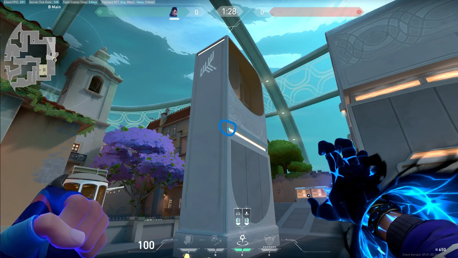 Yoru Fakeout on Pearl Attack Site B — step 2 of 3: Aim — line up the shot