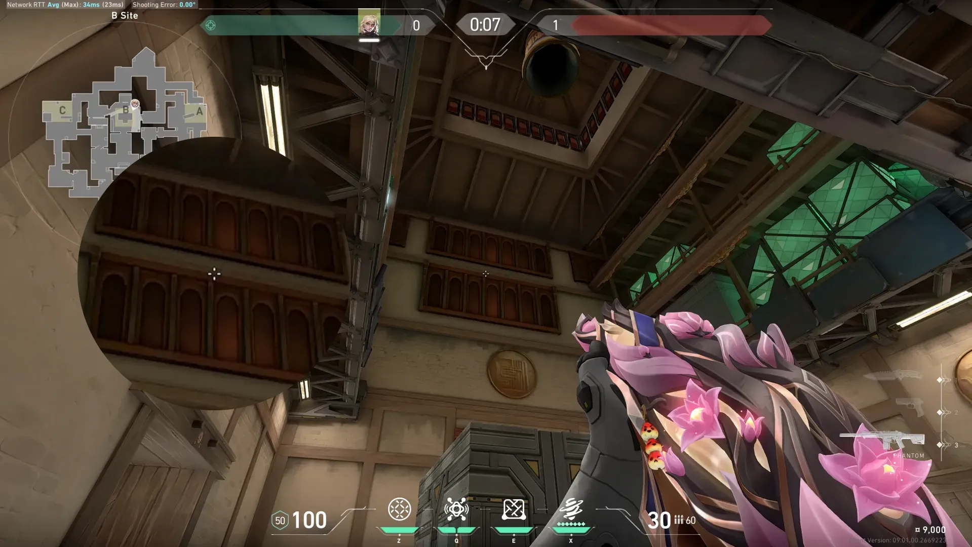 Deadlock Barrier Mesh on Haven Defense Site B — step 2 of 3: Aim — line up the shot