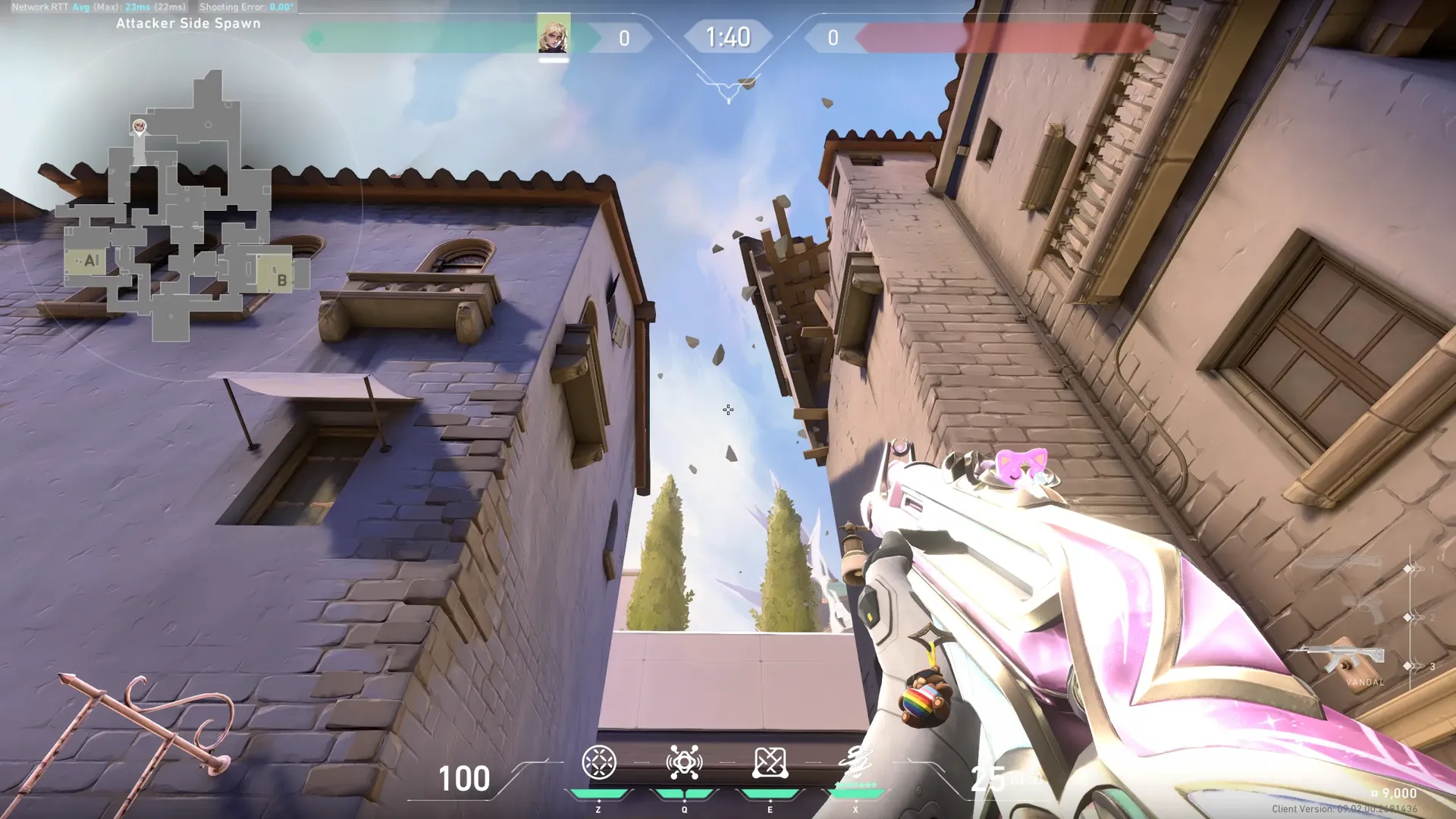 Deadlock GravNet on Ascent Attack Mid — step 2 of 3: Aim — line up the shot