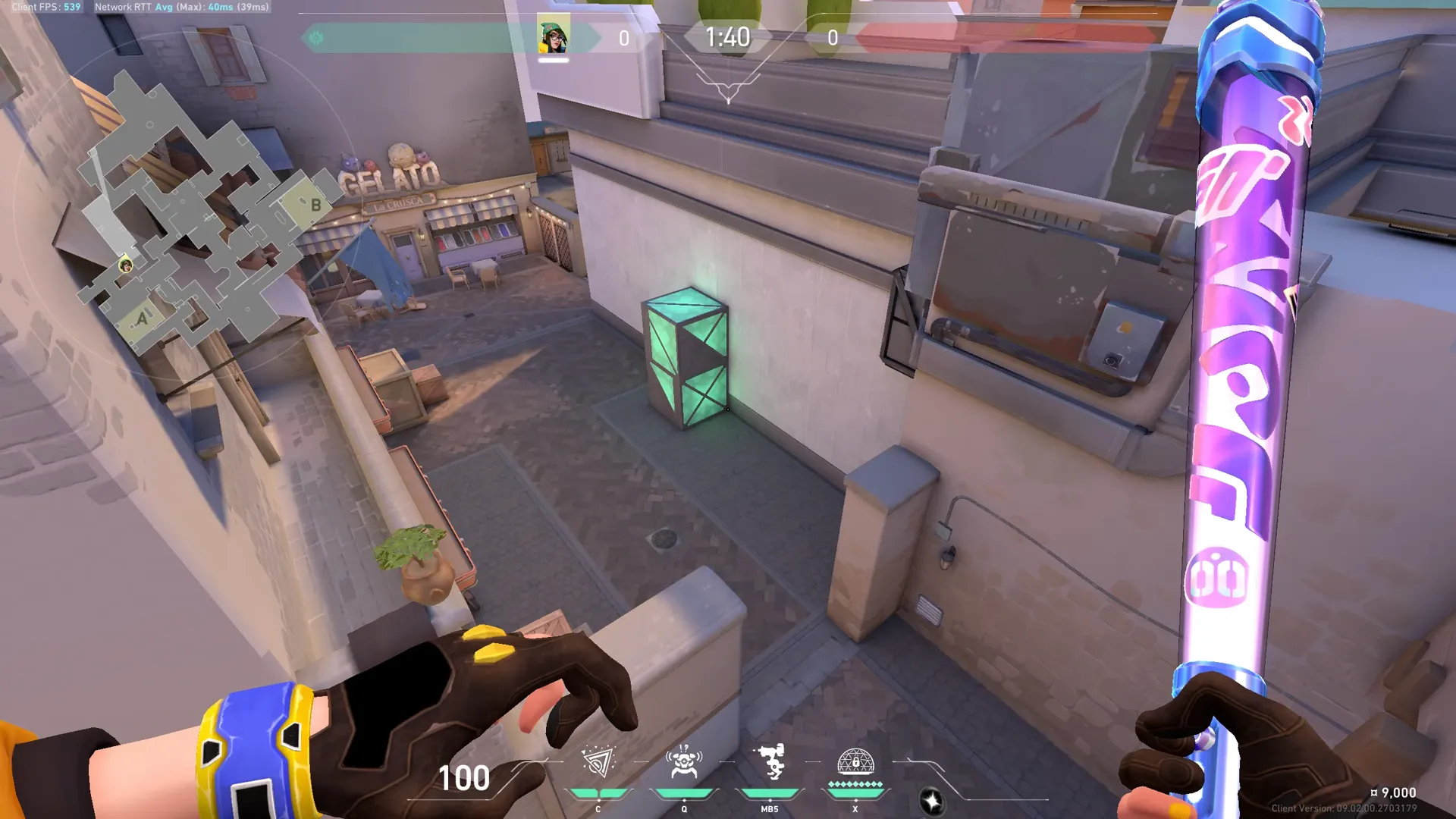 Killjoy Nanoswarm on Ascent Attack Site A — step 1 of 3: Position — where to stand