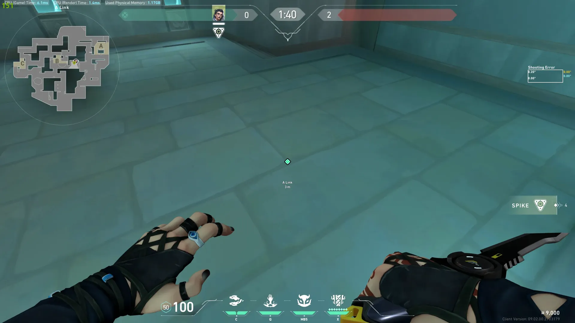 Fade Haunt on Lotus Defense Site B — step 1 of 3: Position — where to stand