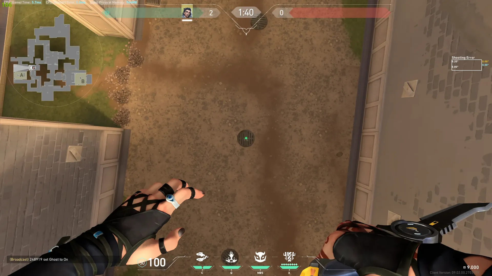 Fade Haunt on Ascent Defense Site A — step 1 of 3: Position — where to stand