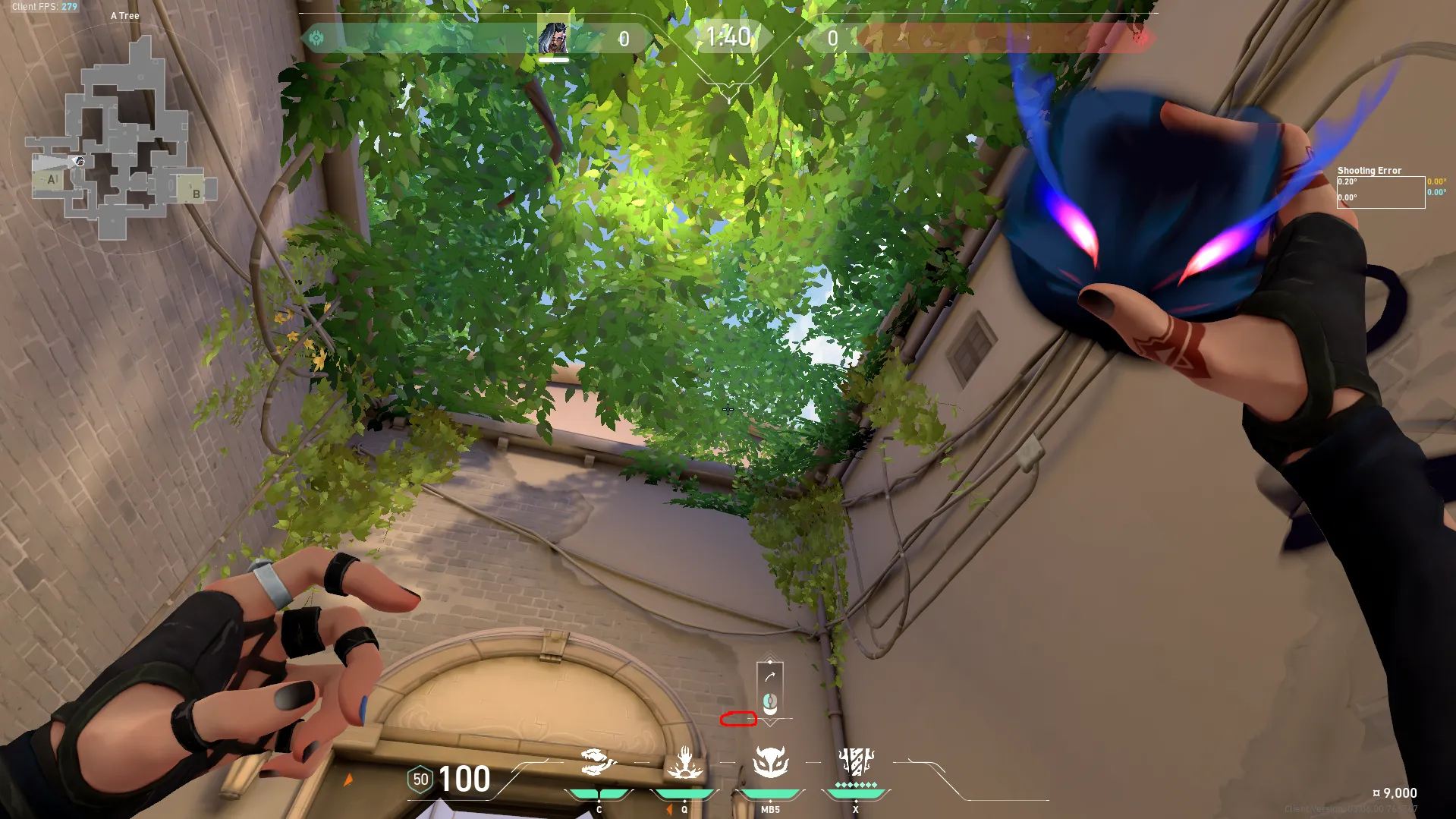 Fade Haunt on Ascent Defense Site A — step 2 of 3: Aim — line up the shot