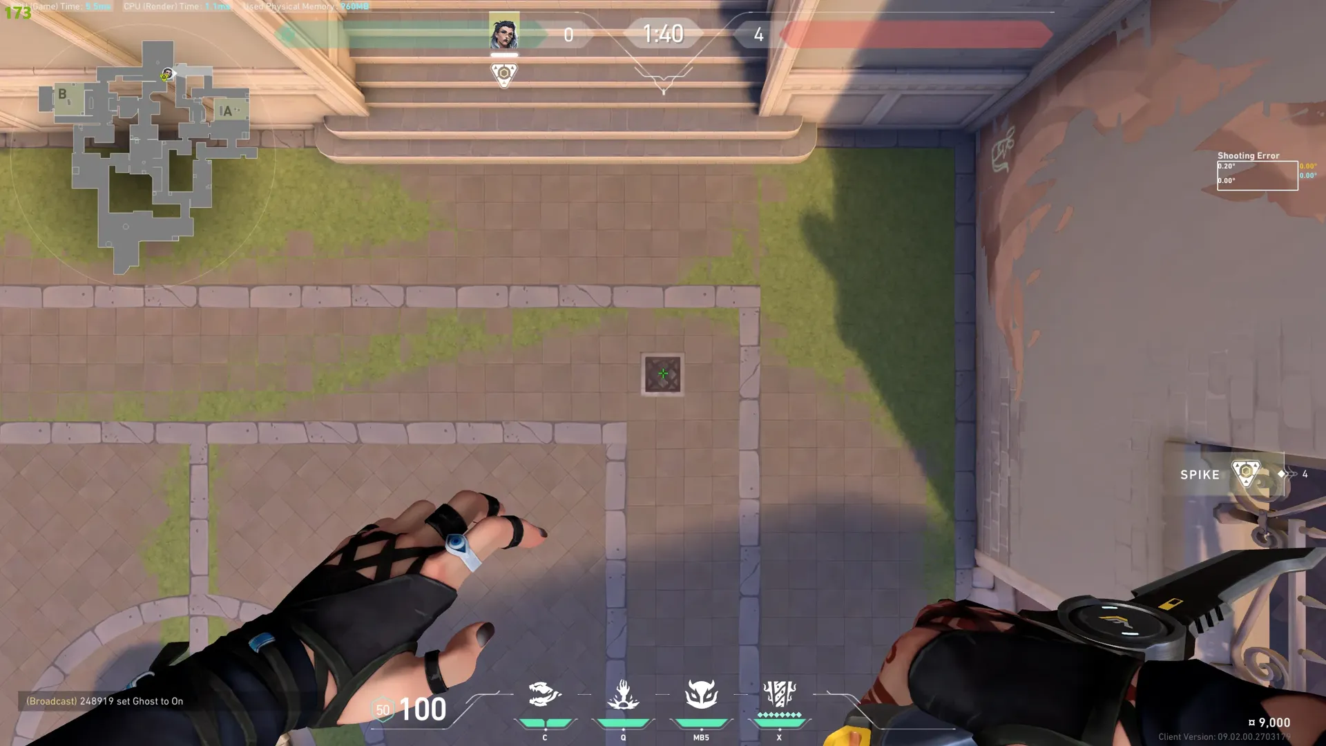 B Site Rotating Haunt — Fade lineup on Ascent