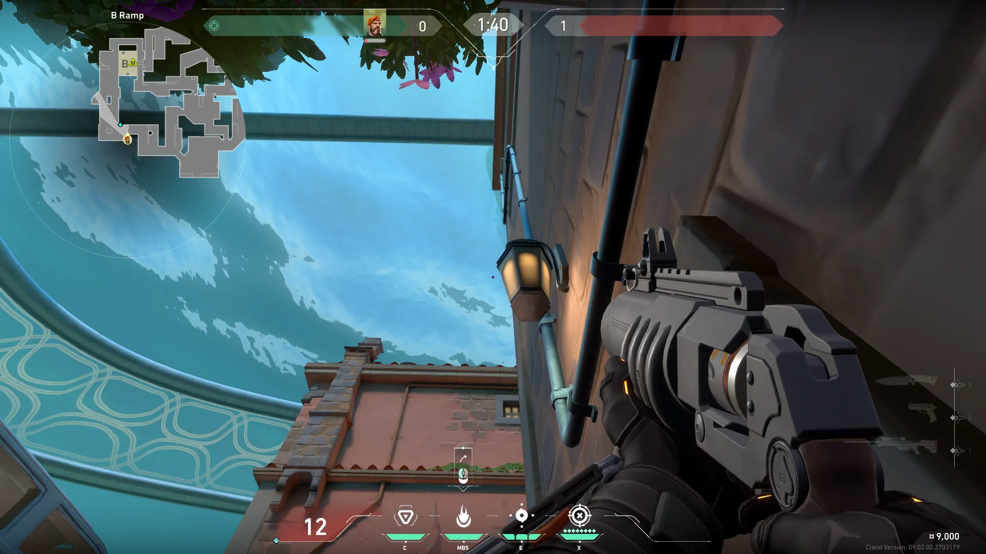 Brimstone Incendiary on Pearl Attack Site B — step 3 of 4: Aim — line up the shot