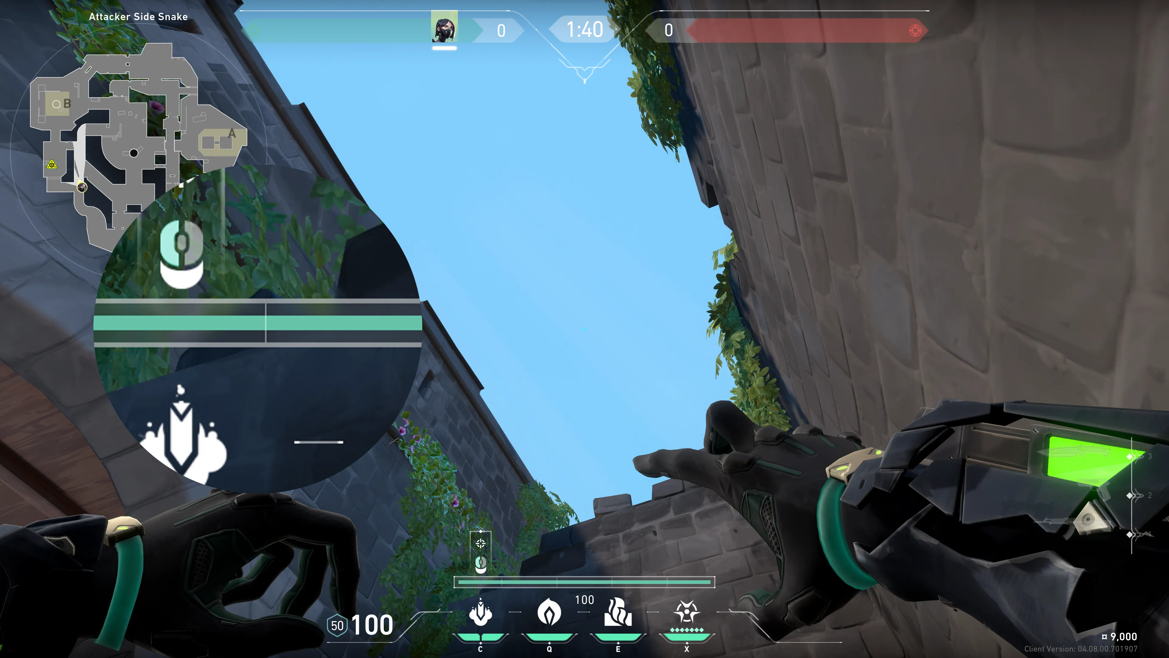 Viper Snake Bite on Breeze Attack Site B — step 2 of 3: Aim — line up the shot