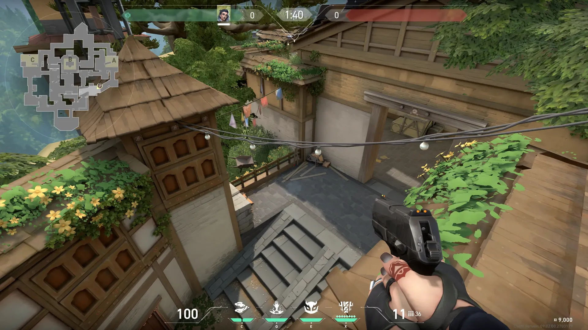 Fade Haunt on Haven Defense Site A — step 5 of 6: Aim — line up the shot