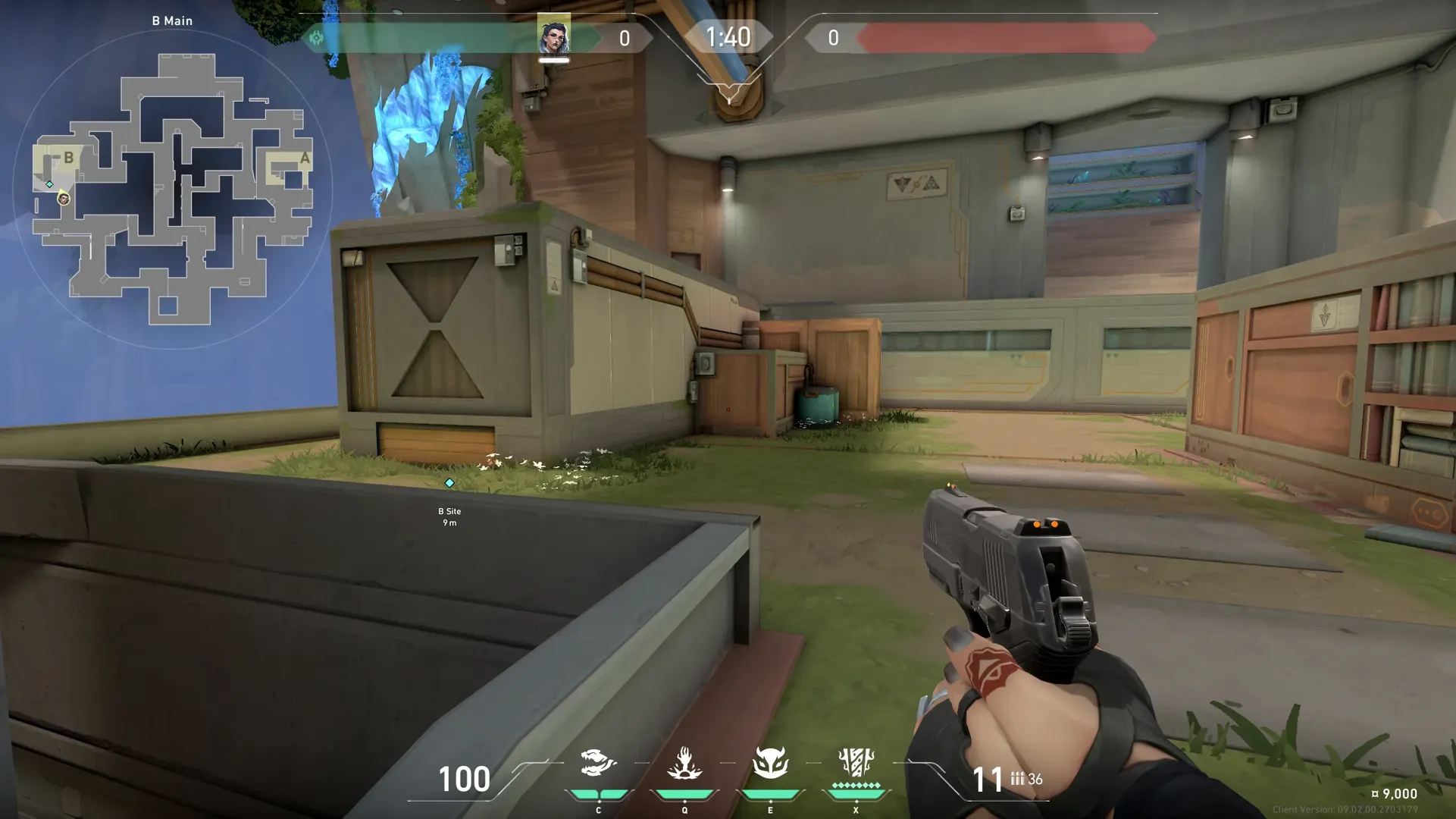 Fade Haunt on Abyss Defense Site B — step 1 of 5: Position — where to stand