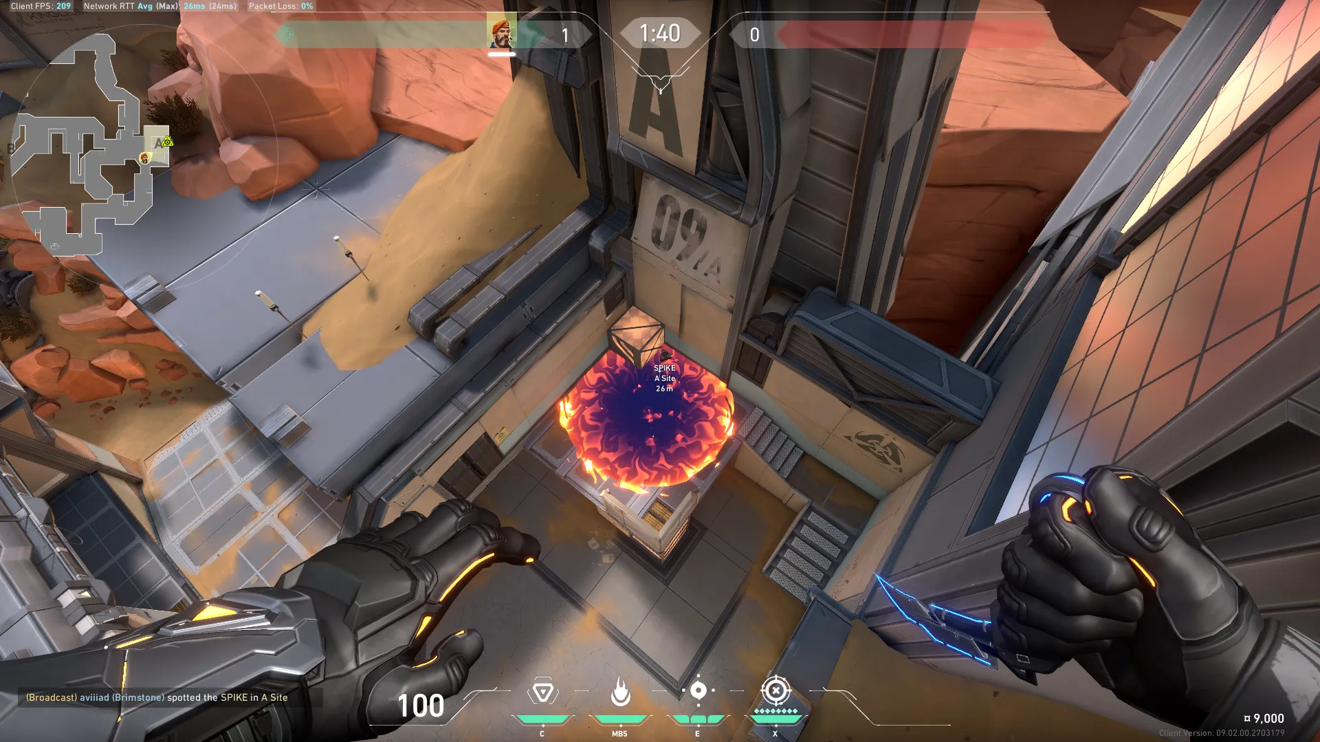 Brimstone Incendiary on Fracture Attack Site A — step 4 of 4: Result