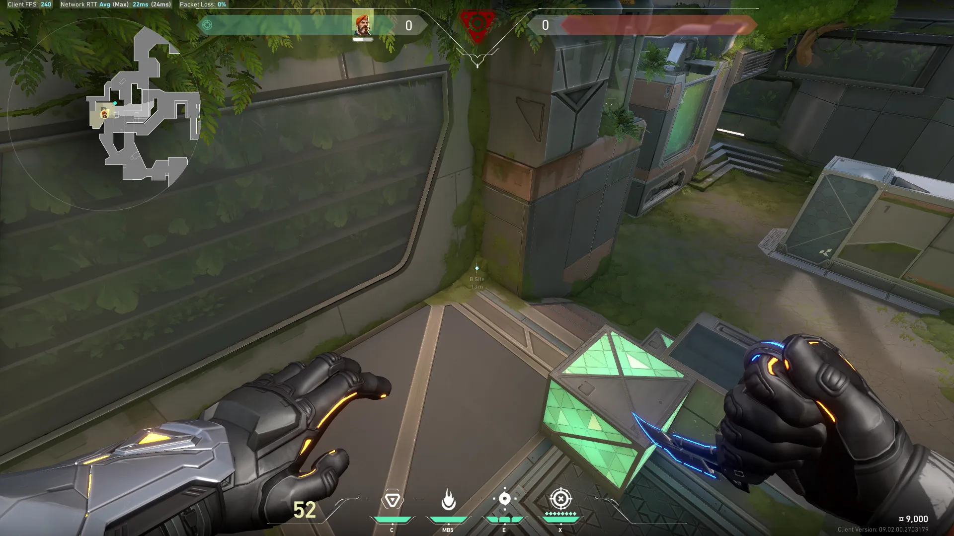 Brimstone Incendiary on Fracture Attack Site B — step 1 of 5: Position — where to stand