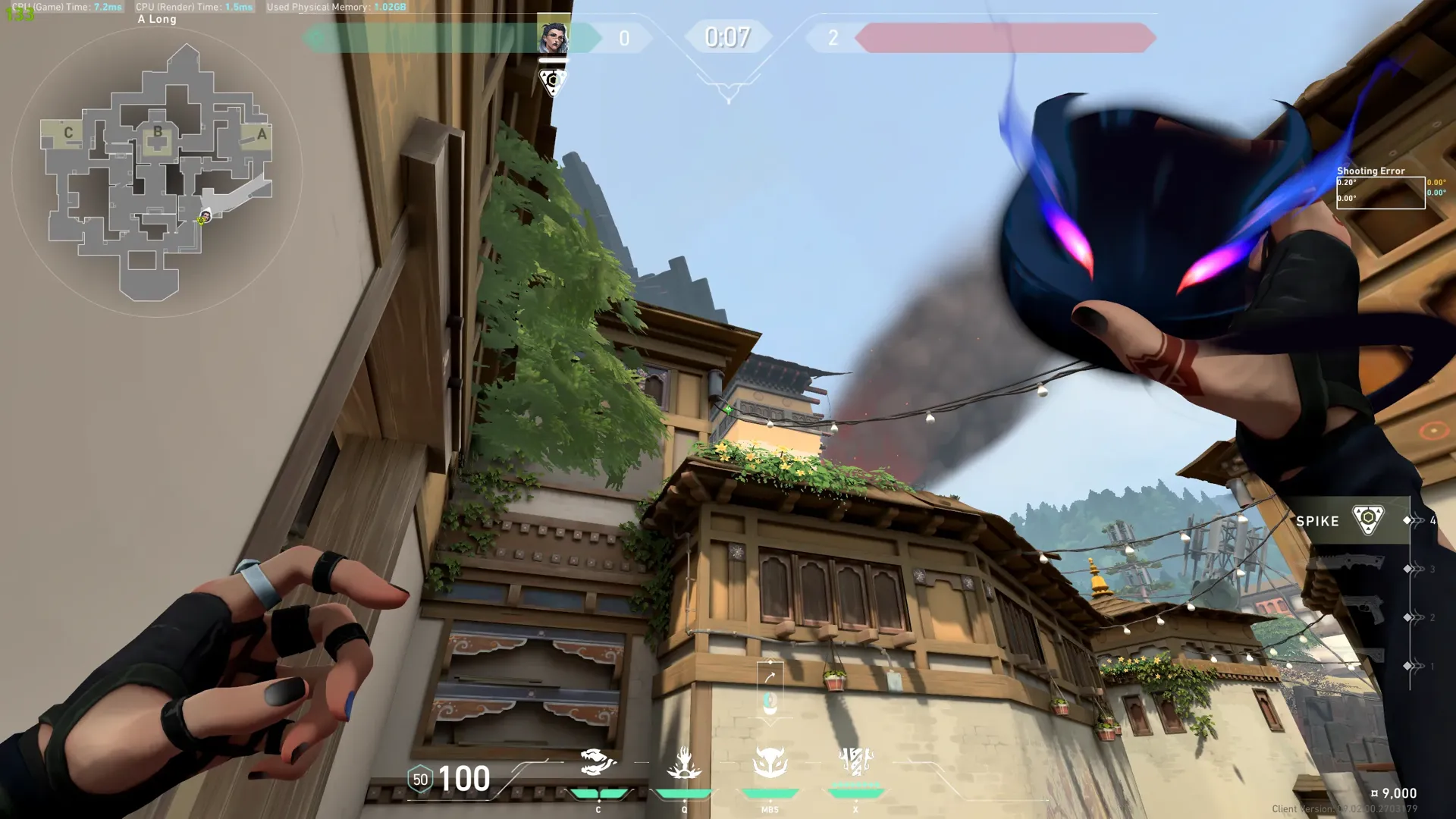 Fade Haunt on Haven Attack Site A — step 2 of 3: Aim — line up the shot