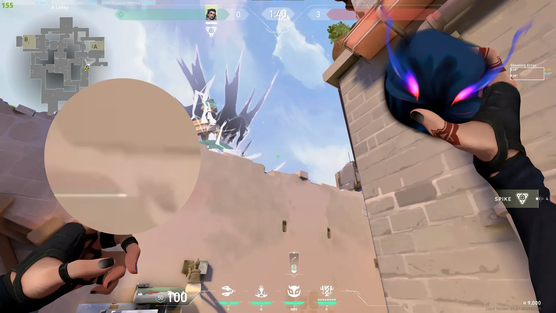 Fade Haunt on Ascent Attack Site A — step 2 of 3: Aim — line up the shot