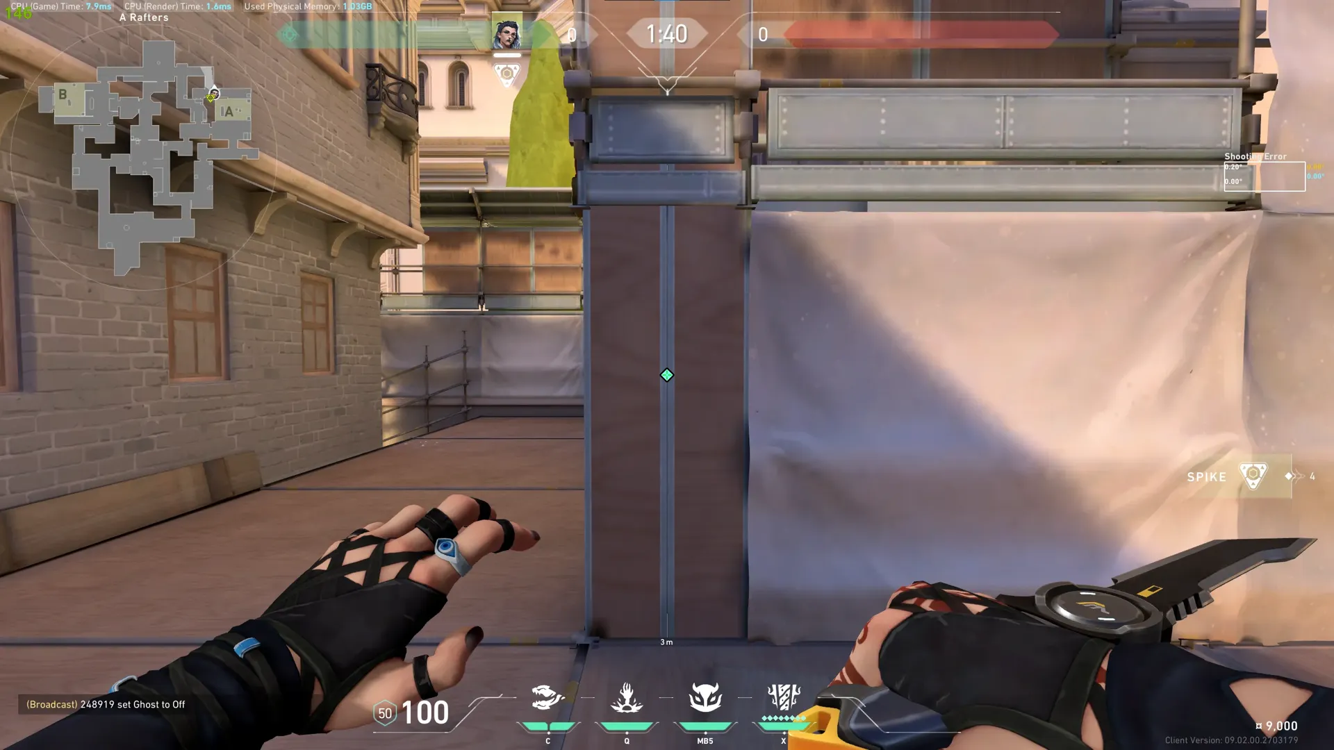 A Site Retake Haunt — Fade lineup on Ascent