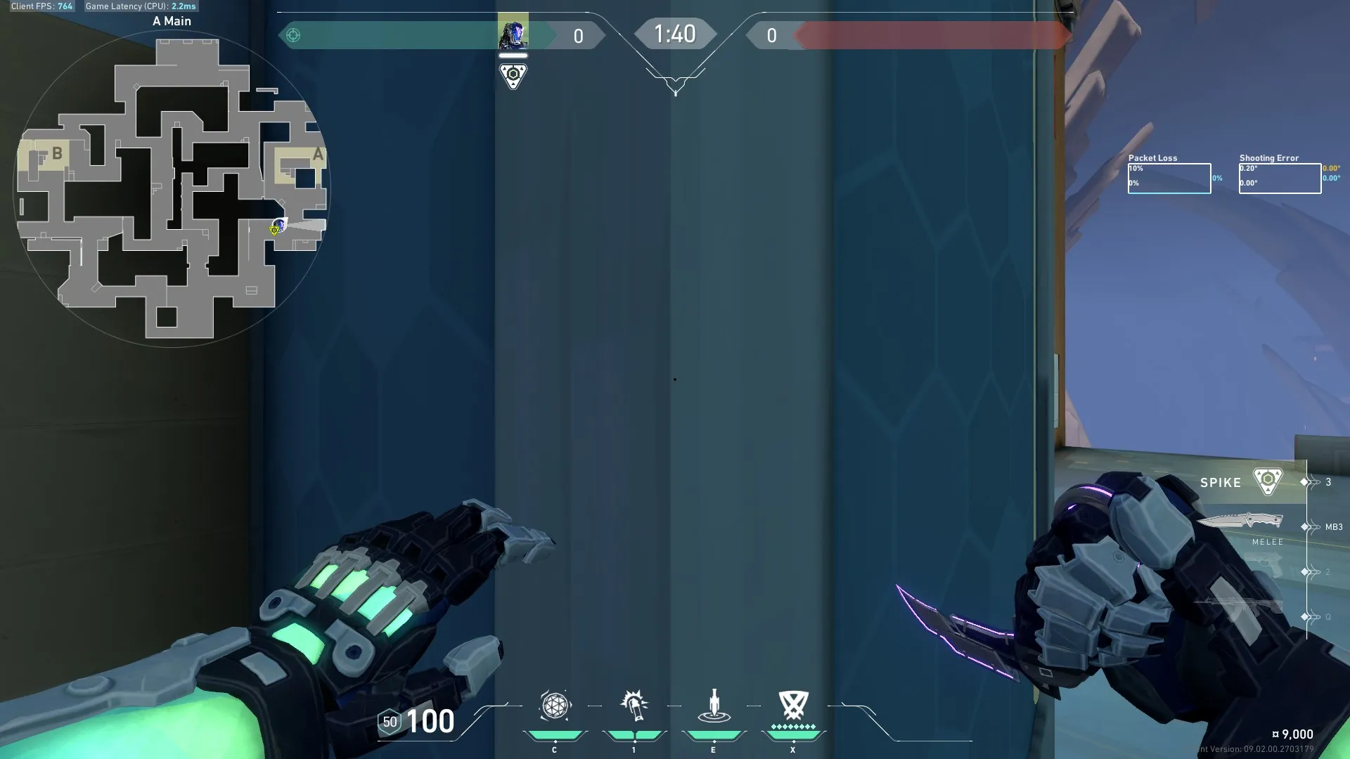 KAY/O Flash_Drive on Abyss Attack Site A — step 2 of 3: Aim — line up the shot
