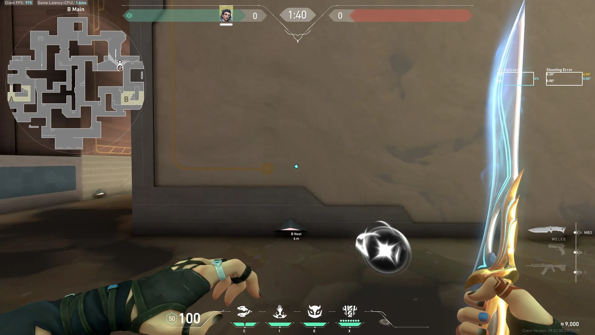 Fade Haunt on Abyss Attack Site B — step 1 of 5: Position — where to stand