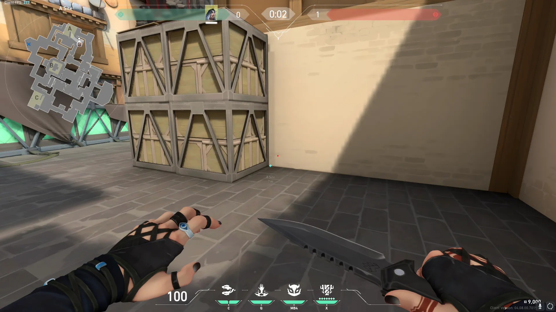 Fade Haunt on Haven Attack Site A — step 1 of 3: Position — where to stand