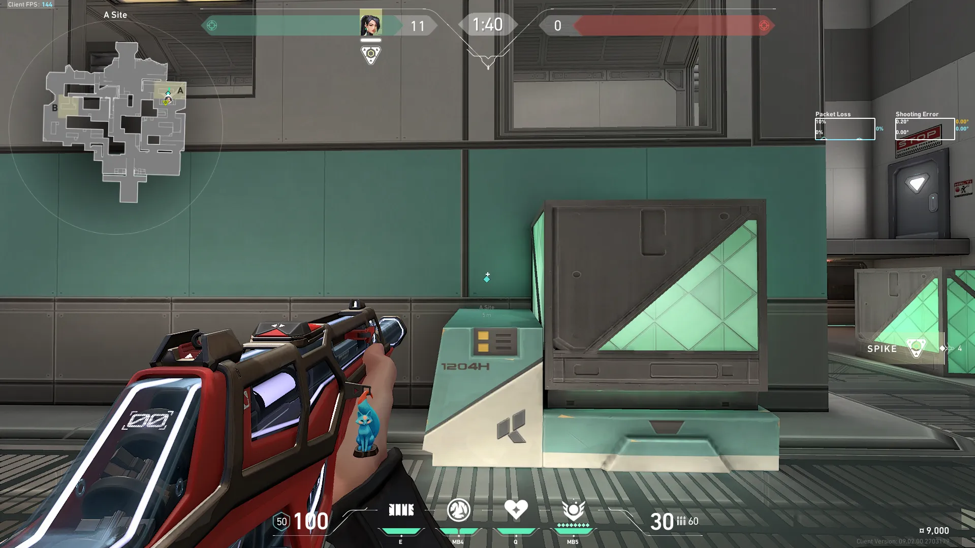 A Site One-way Wall for Attack — Sage lineup on Icebox