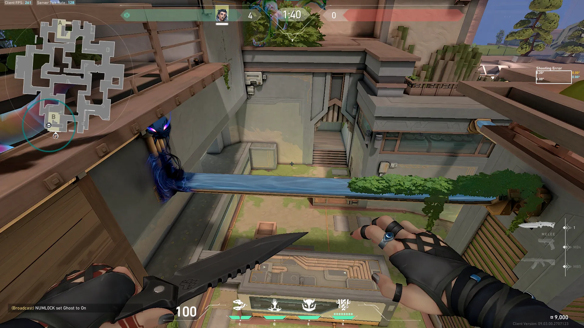 Fade Haunt on Abyss Defense Site B — step 4 of 5: Aim — line up the shot