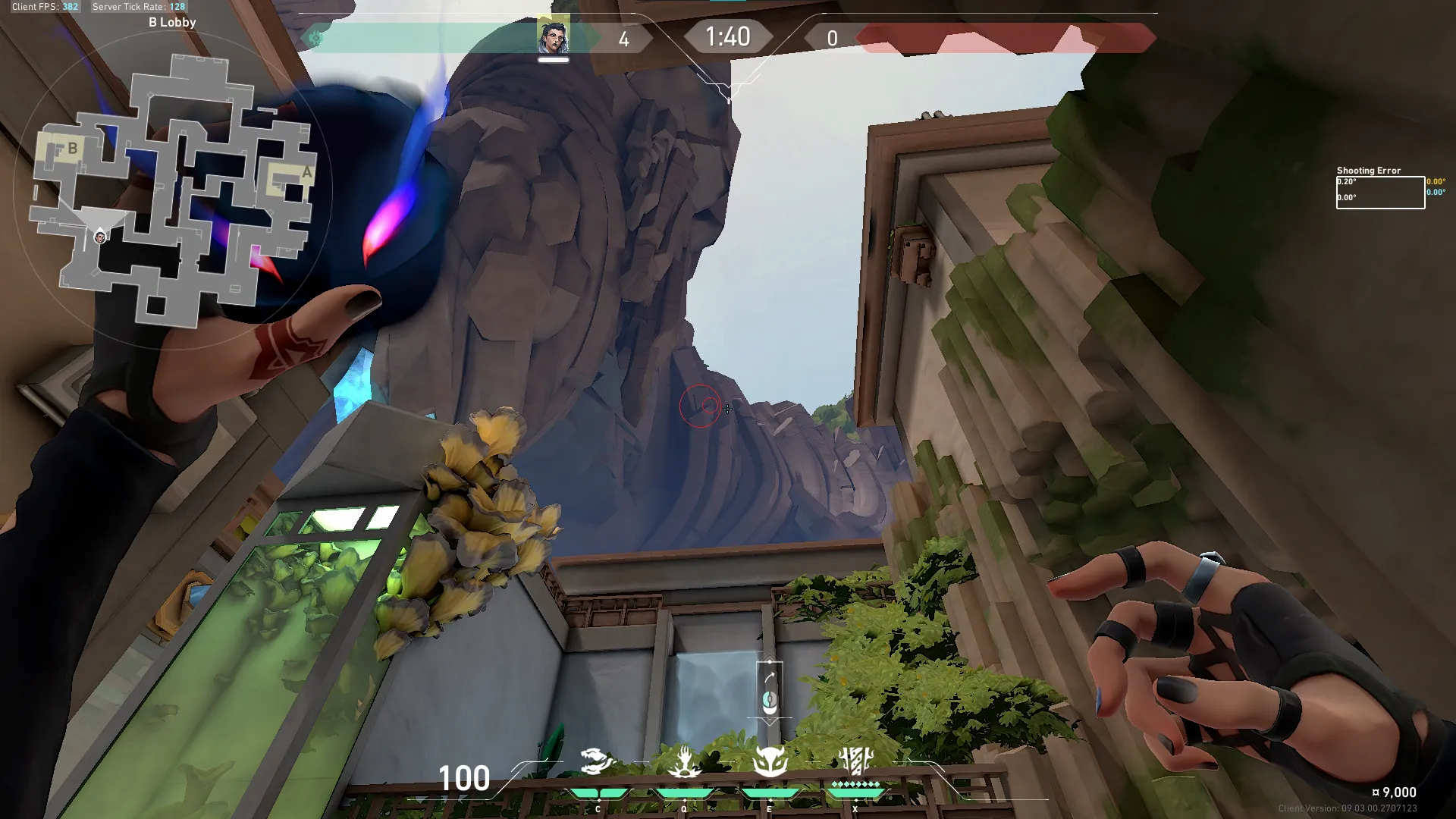 Fade Haunt on Abyss Attack Site B — step 3 of 6: Aim — line up the shot