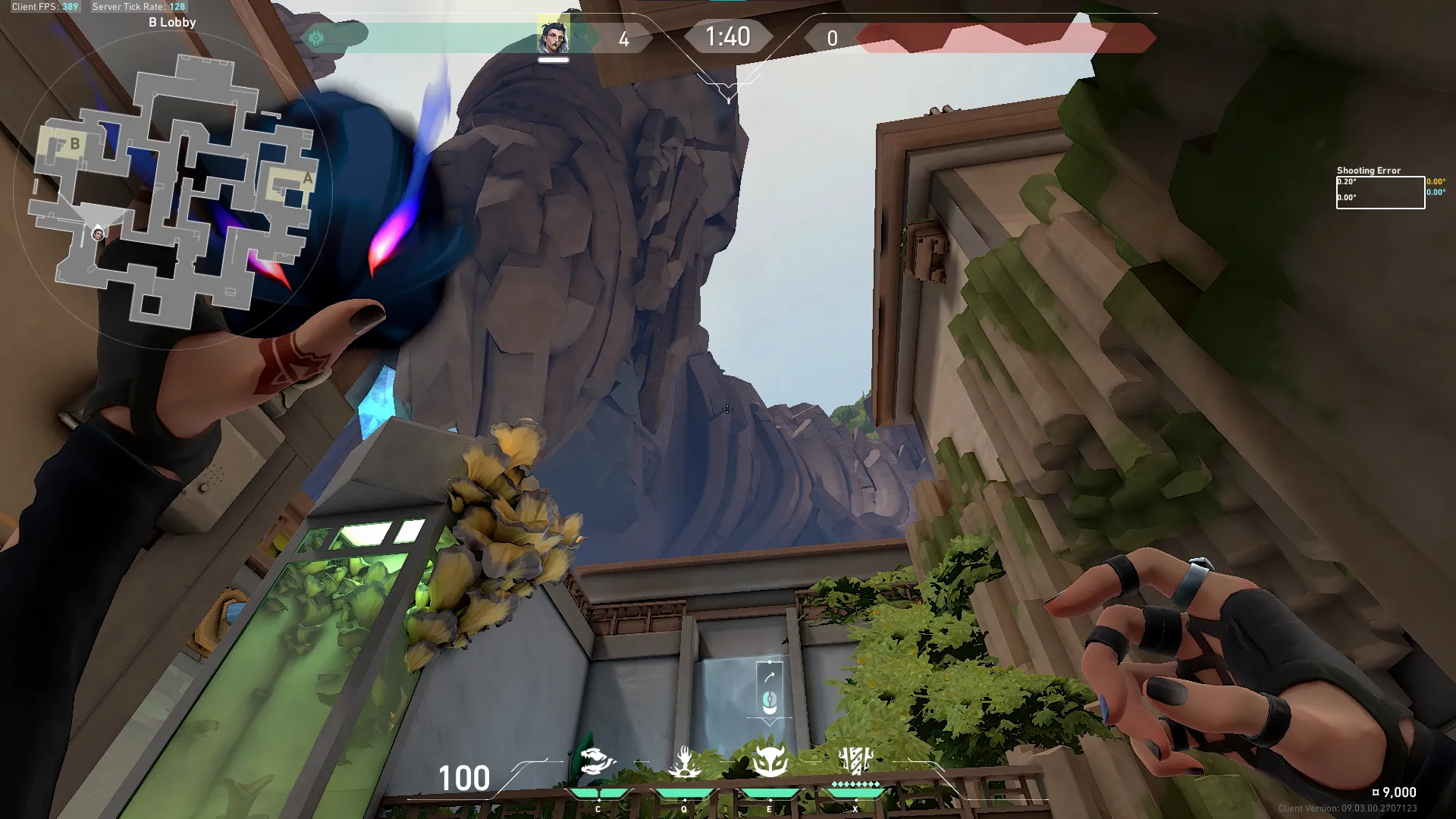 Fade Haunt on Abyss Attack Site B — step 4 of 6: Aim — line up the shot