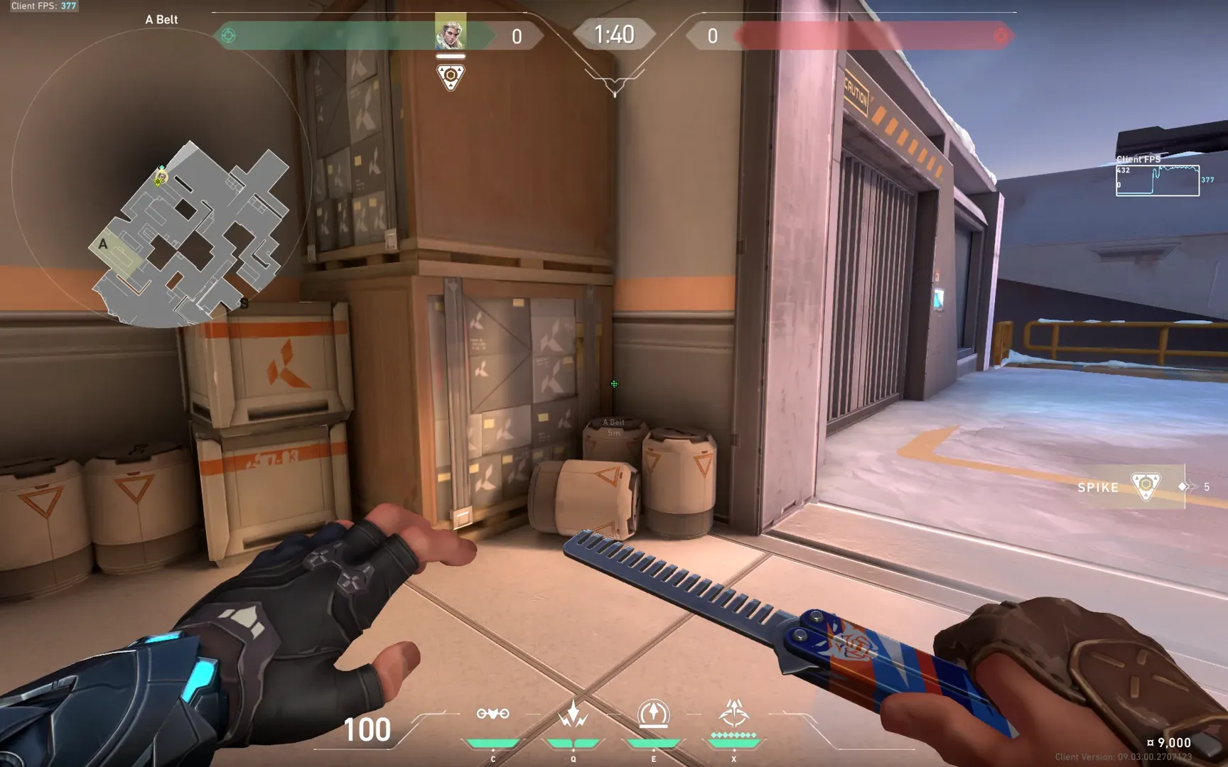 Brimstone Incendiary on Icebox Attack Site A — step 1 of 3: Position — where to stand