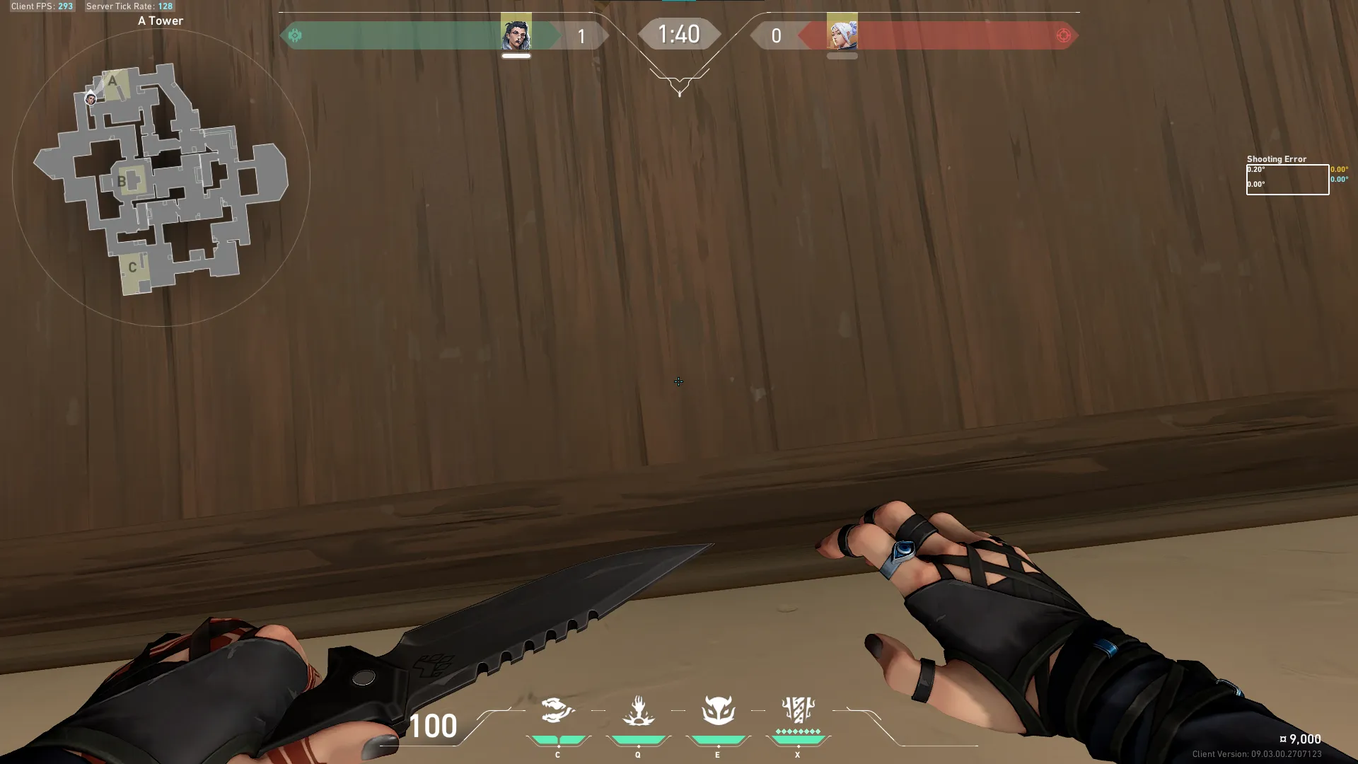 Fade Haunt on Haven Defense Site A — step 2 of 5: Aim — line up the shot