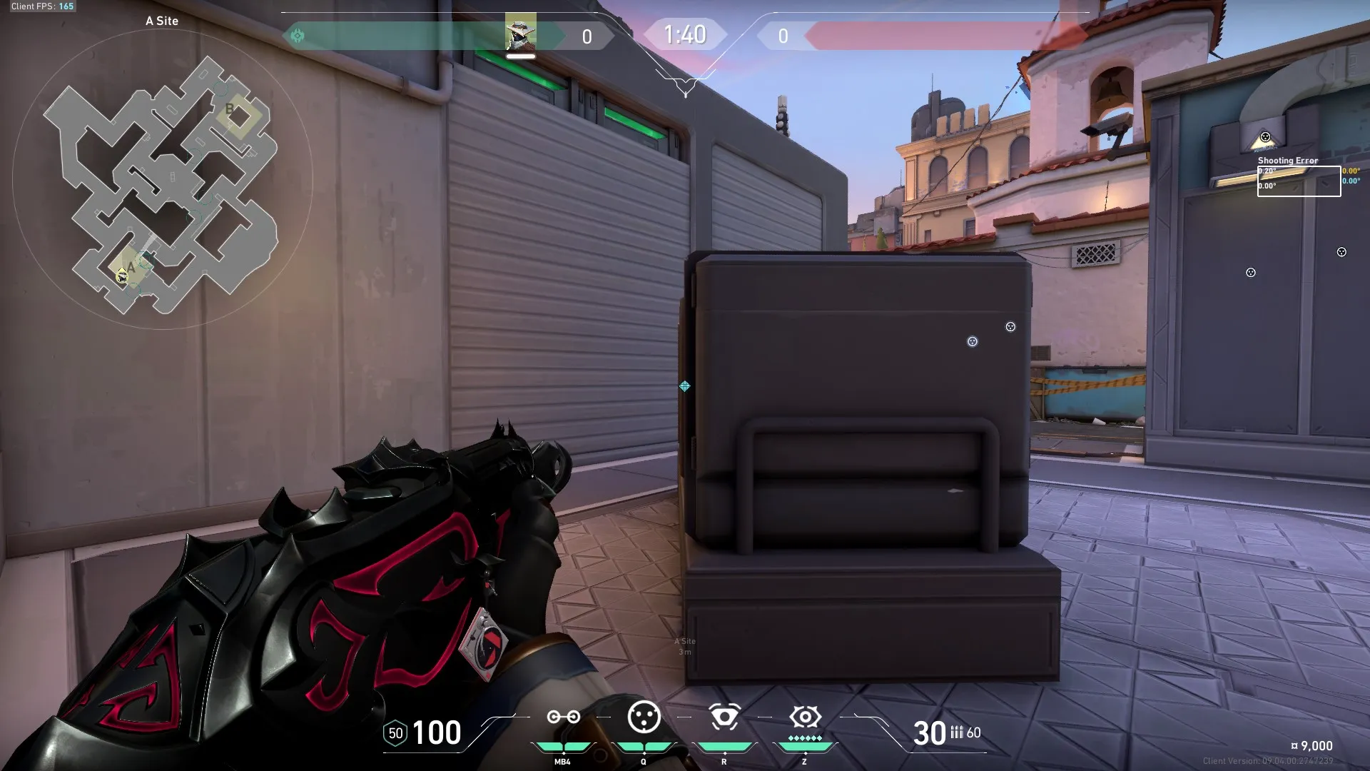 Cypher Cyber Cage on Sunset Defense Site A — step 2 of 5: Aim — line up the shot