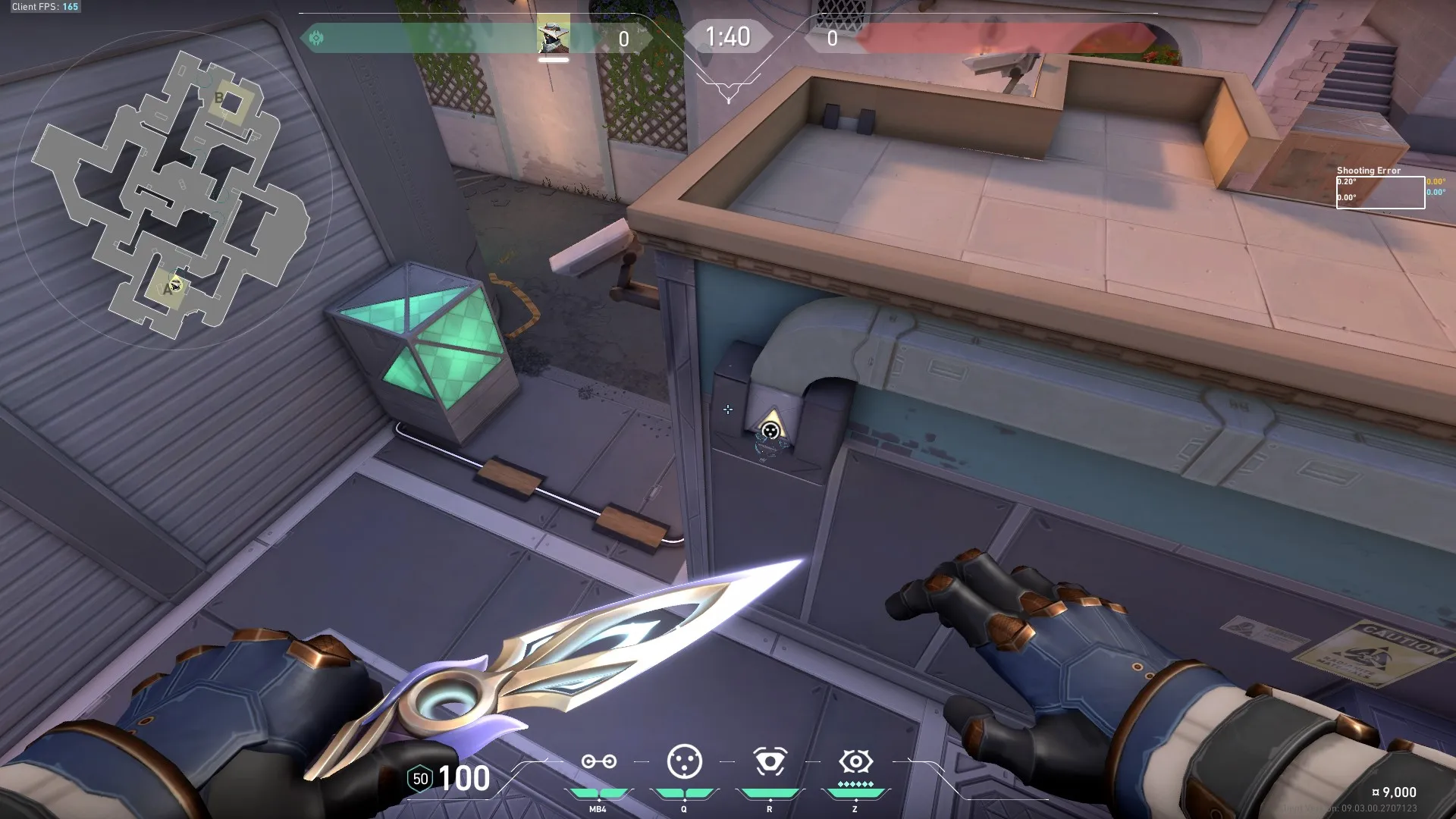 Cypher Cyber Cage on Sunset Defense Site A — step 3 of 4: Aim — line up the shot