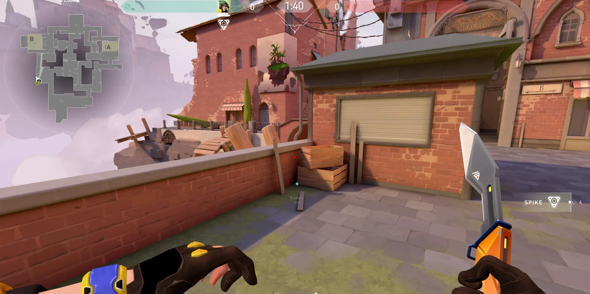 Killjoy Nanoswarm on Ascent Attack Site B — step 1 of 4: Position — where to stand