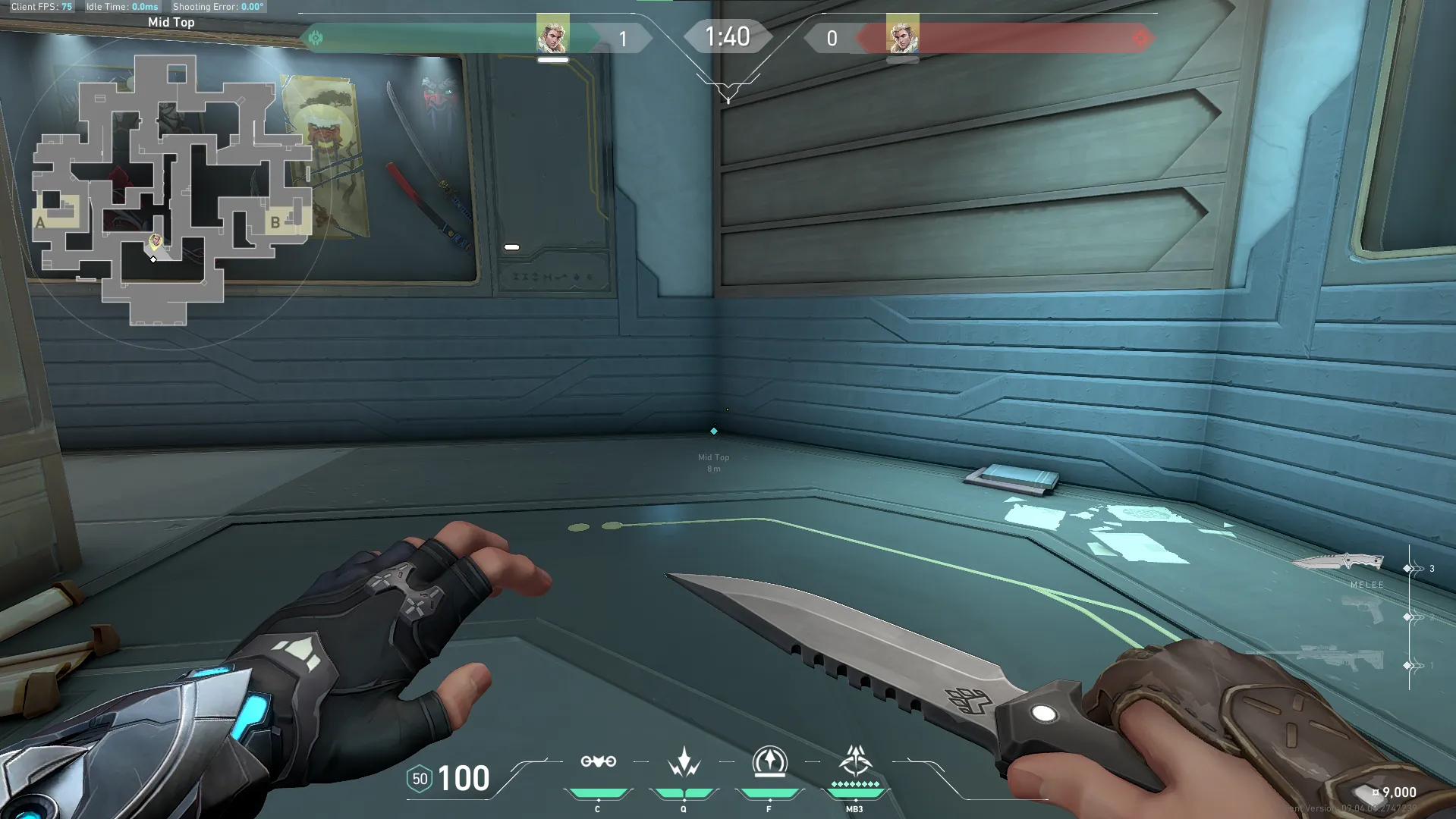 Sova Recon Bolt on Abyss Defense Mid — step 1 of 4: Position — where to stand