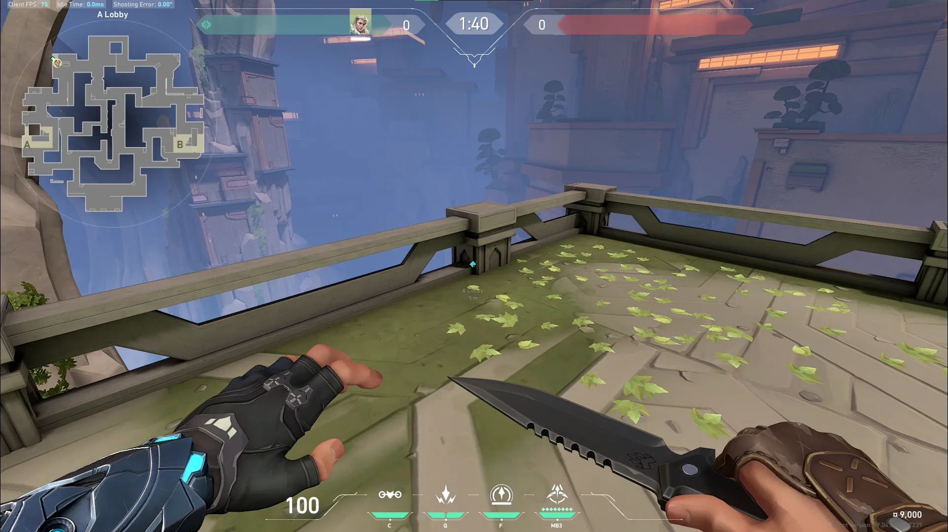 Attacking Sova A Lobby to A Site — Sova lineup on Abyss