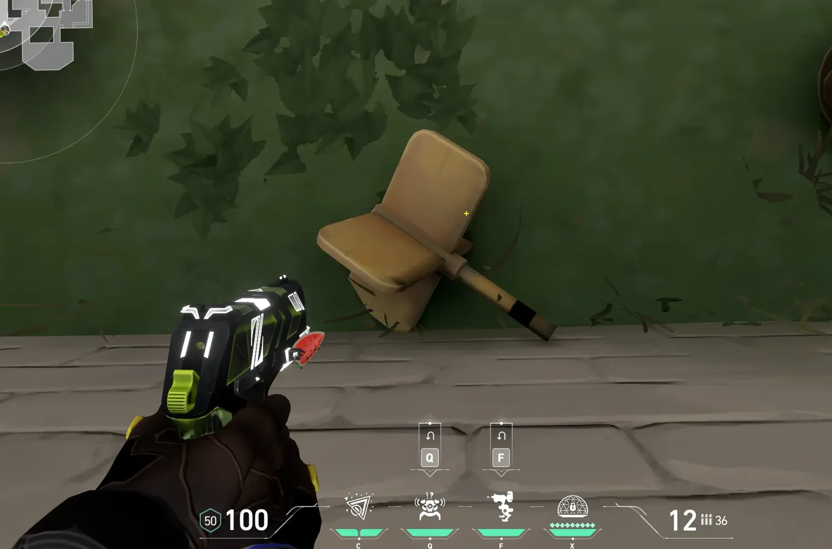 Killjoy Nanoswarm on Haven Attack Site C — step 2 of 5: Aim — line up the shot