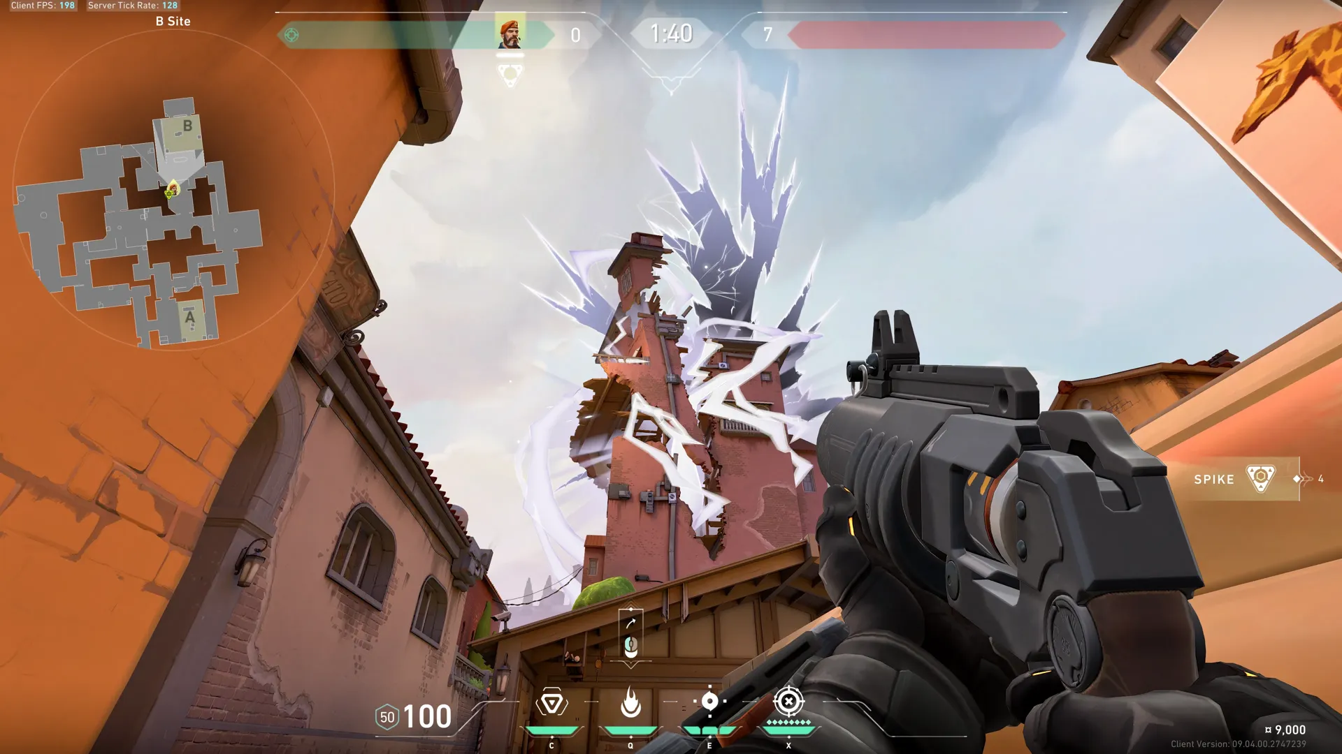 Brimstone Incendiary on Ascent Attack Site B — step 2 of 3: Aim — line up the shot