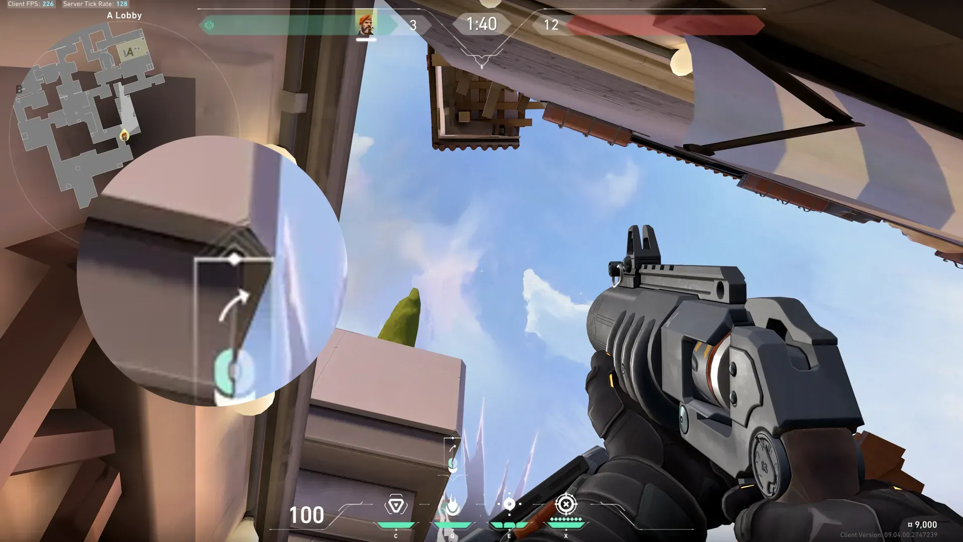 Brimstone Incendiary on Ascent Attack Site A — step 2 of 5: Aim — line up the shot